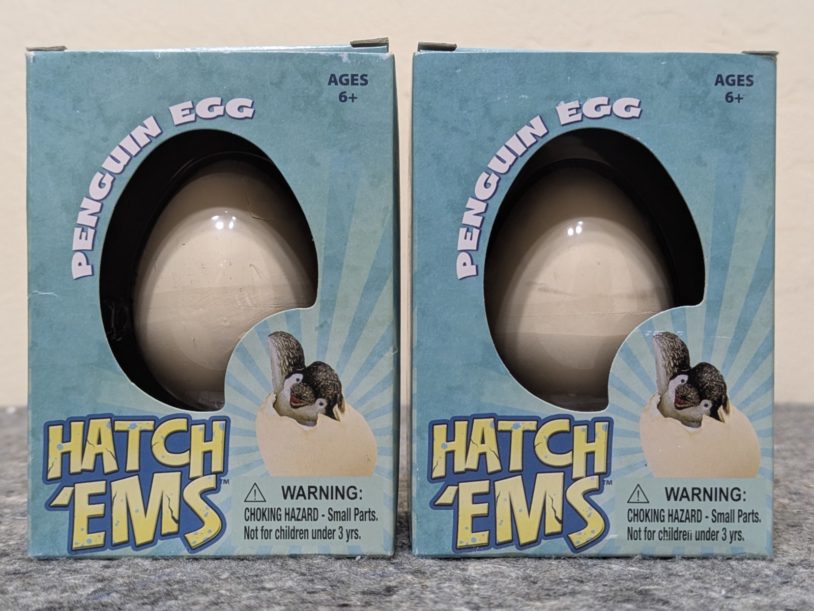 Hatch'ems Penguin Egg - Grow Your Own - LOT OF 2 Genuine Authentic - BRAND NEW!