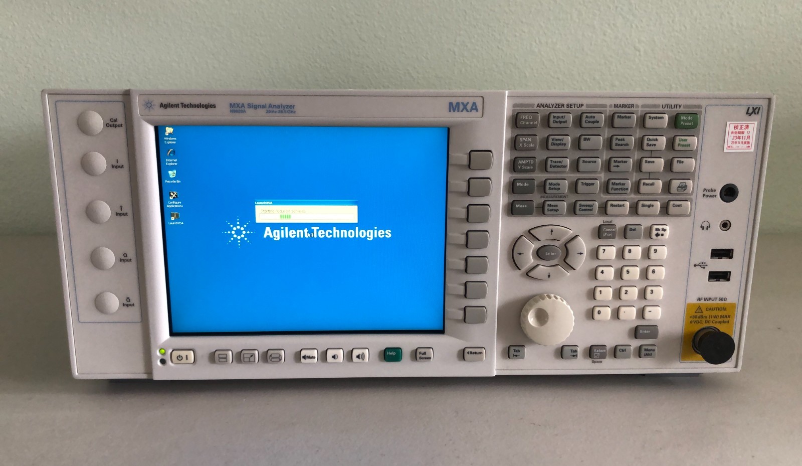 HP/Agilent N9020A MXA Signal Analyzer 20Hz to 26.5GHz Opt: 526/B25/EA3/P03/P26+