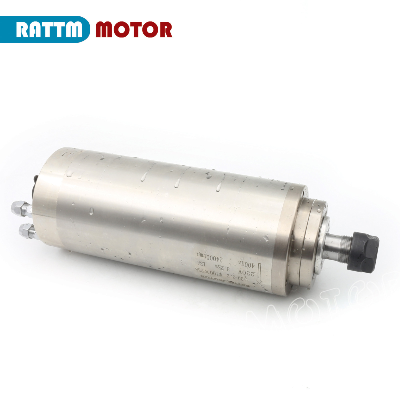 800W 0.8KW ER11 220V Water Cooled Spindle Motor Carved Metal Engraving Milling