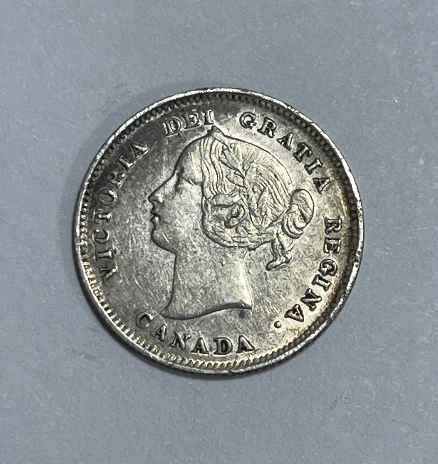 Canada 5C 1901 XF-AU cleaned & lt. marks (#1700)