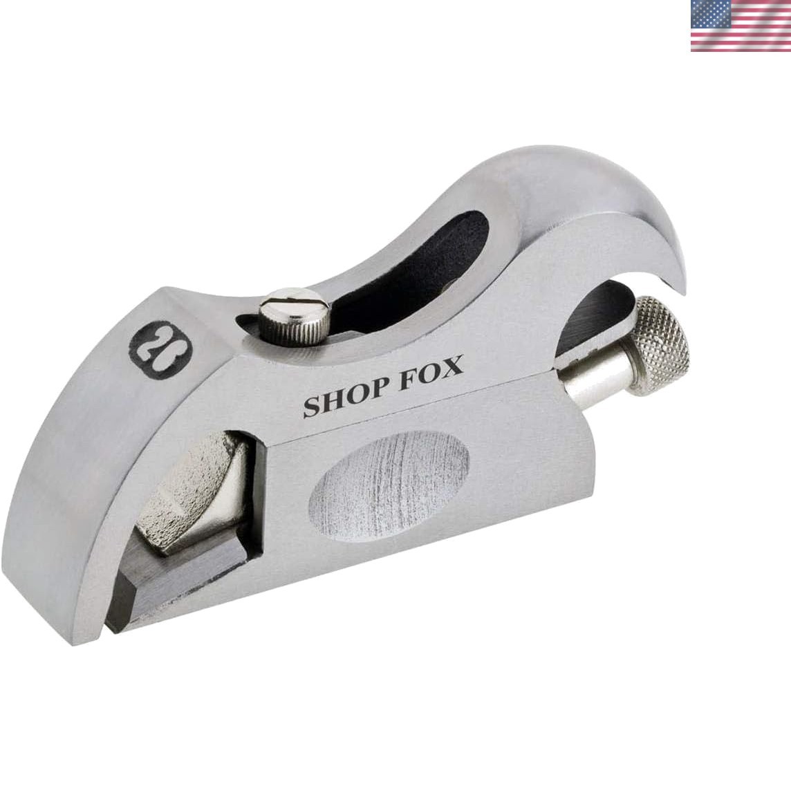 Adjustable Bull Nose Plane - Silver Cast Iron Hand Tool for Fine Woodworking