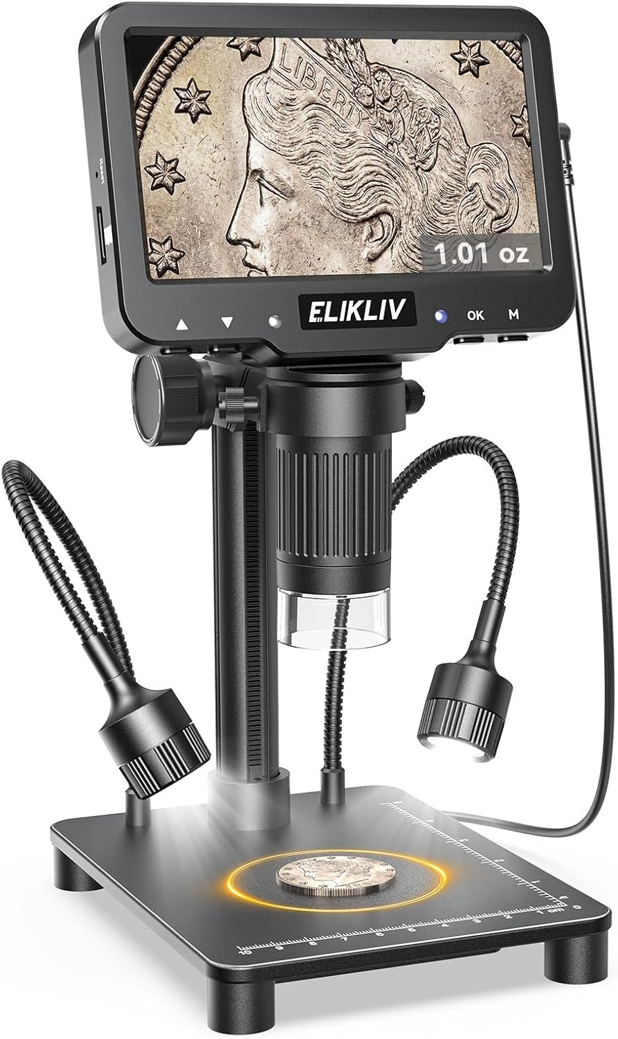 Microscope with Weighing Scale, Digital Magnifier for Error Coins