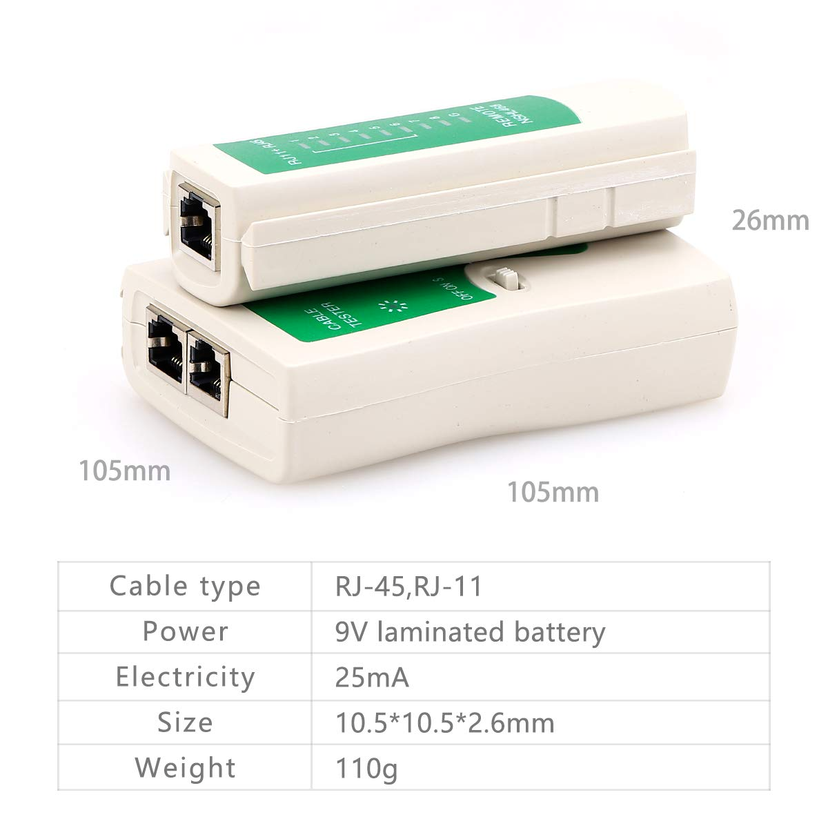 RJ45-RJ11 Multi-Functional Network LAN Cable Tester Test Tool Equipment