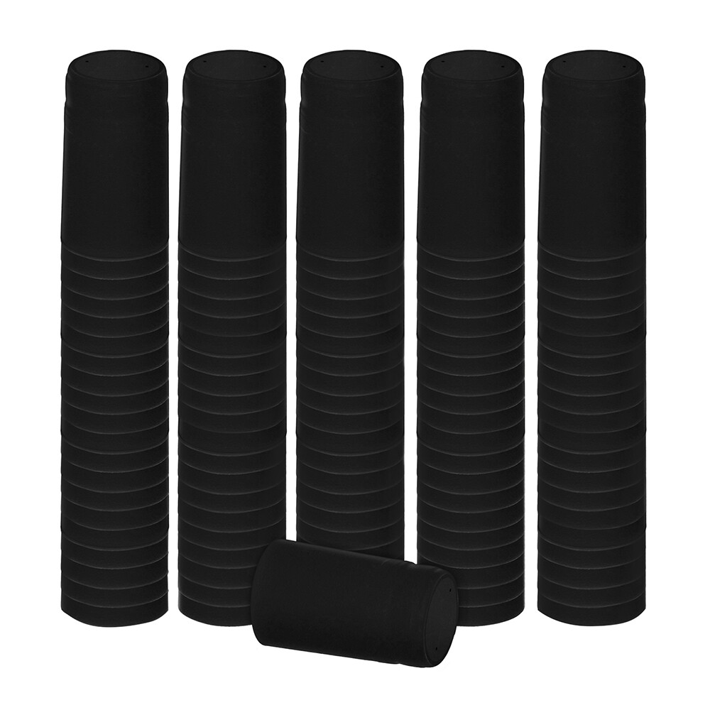 PVC Wine Bottle Capsules (MATTE BLACK) - 120