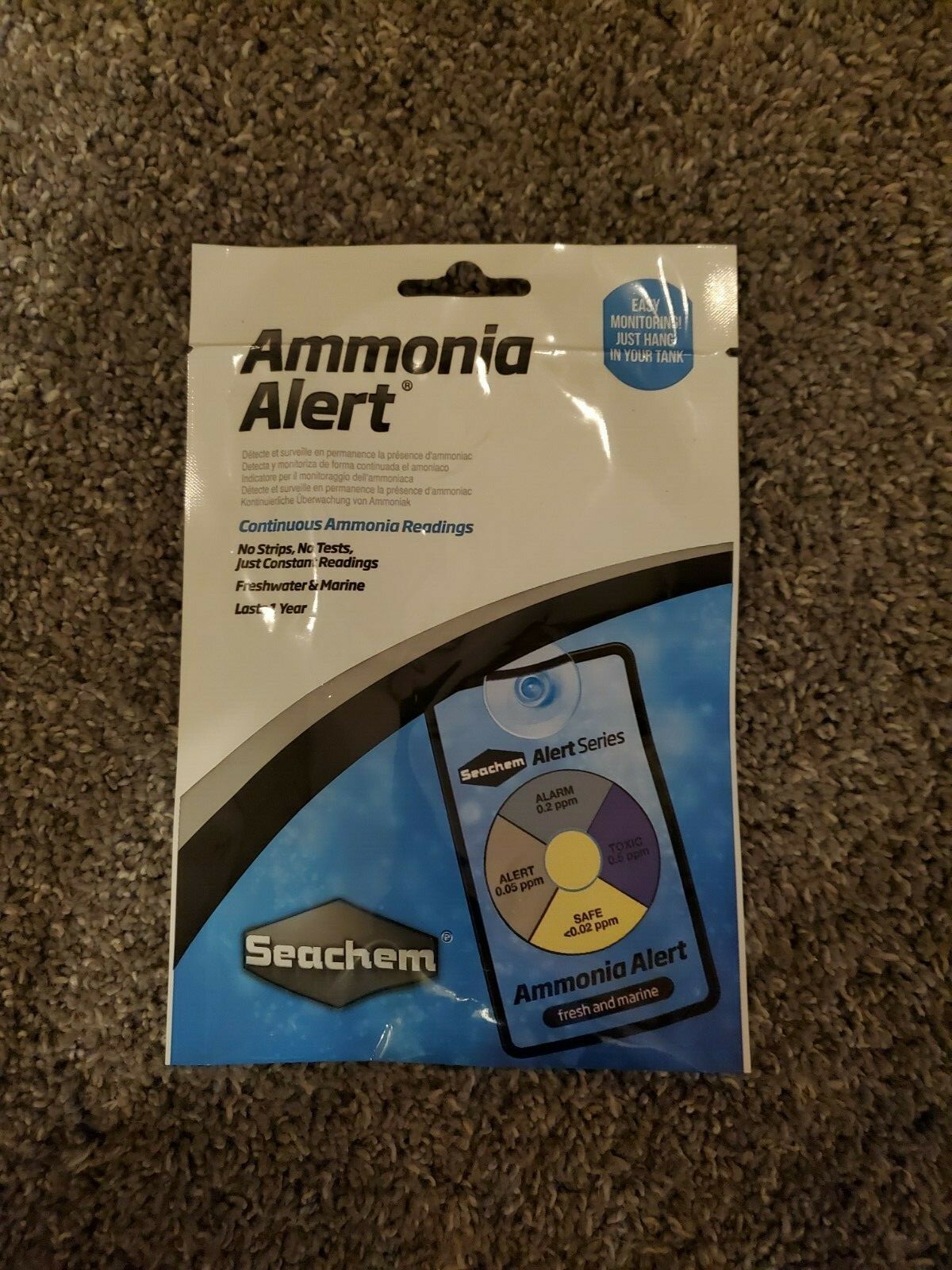 SEACHEM ALERT 1 YEAR PACK FRESHWATER & MARINE AMMONIA ALERT