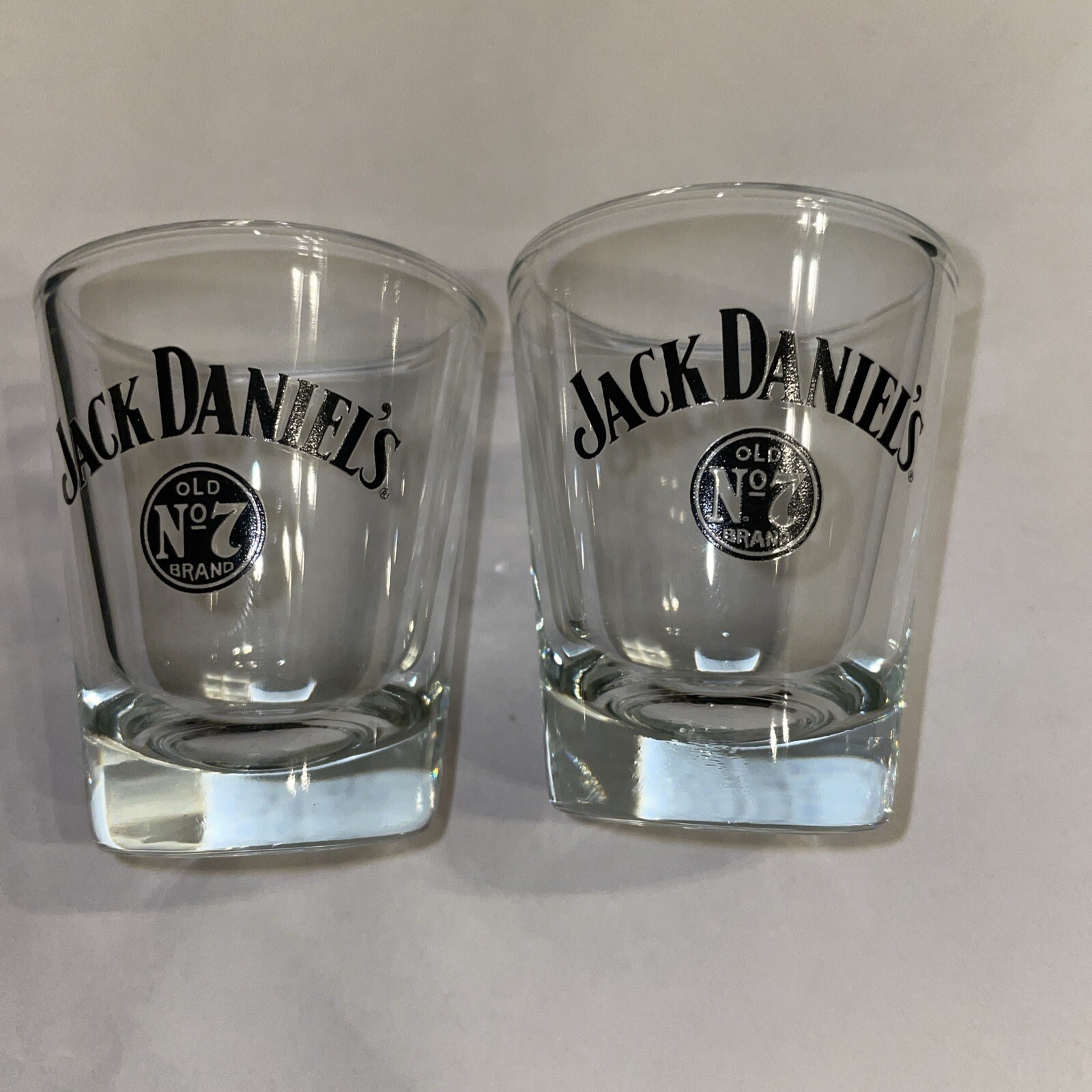 JACK DANIEL’S Old No. 7 Brand ~ Pair Of Shot Glasses