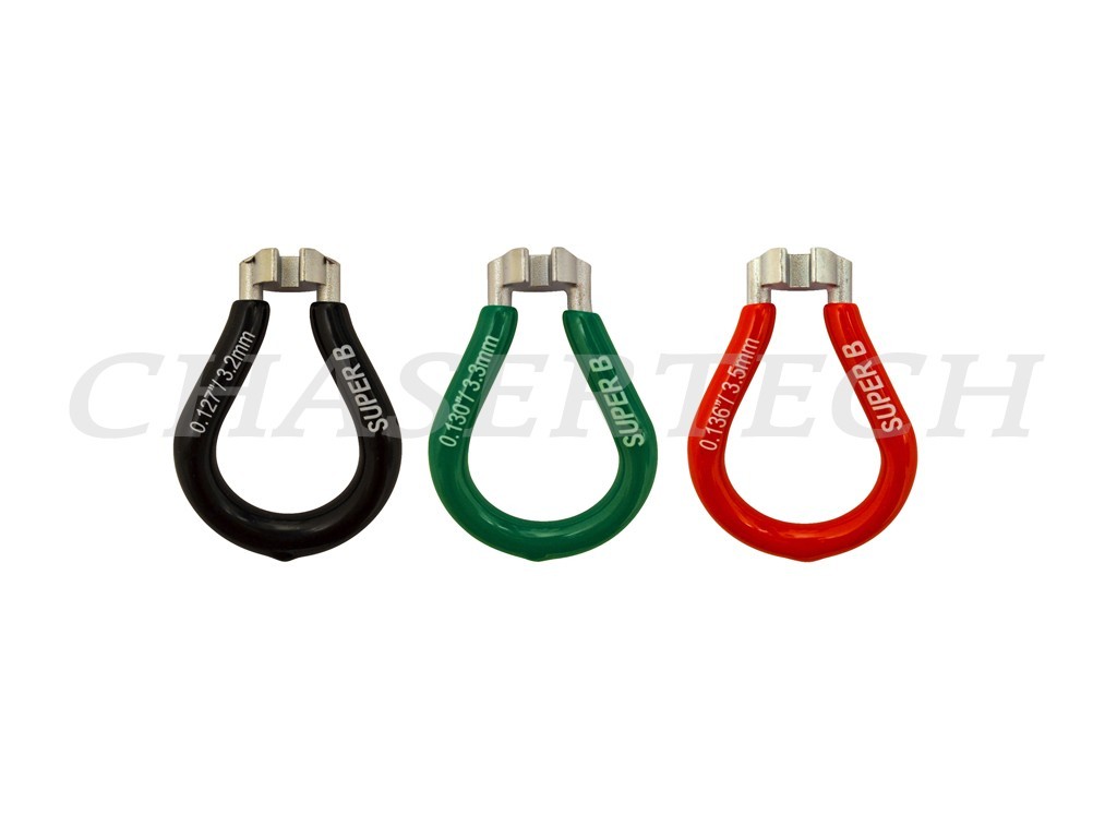 Super B Bicycle Tool Spoke Wrench Black Green Red 3 Pcs Set