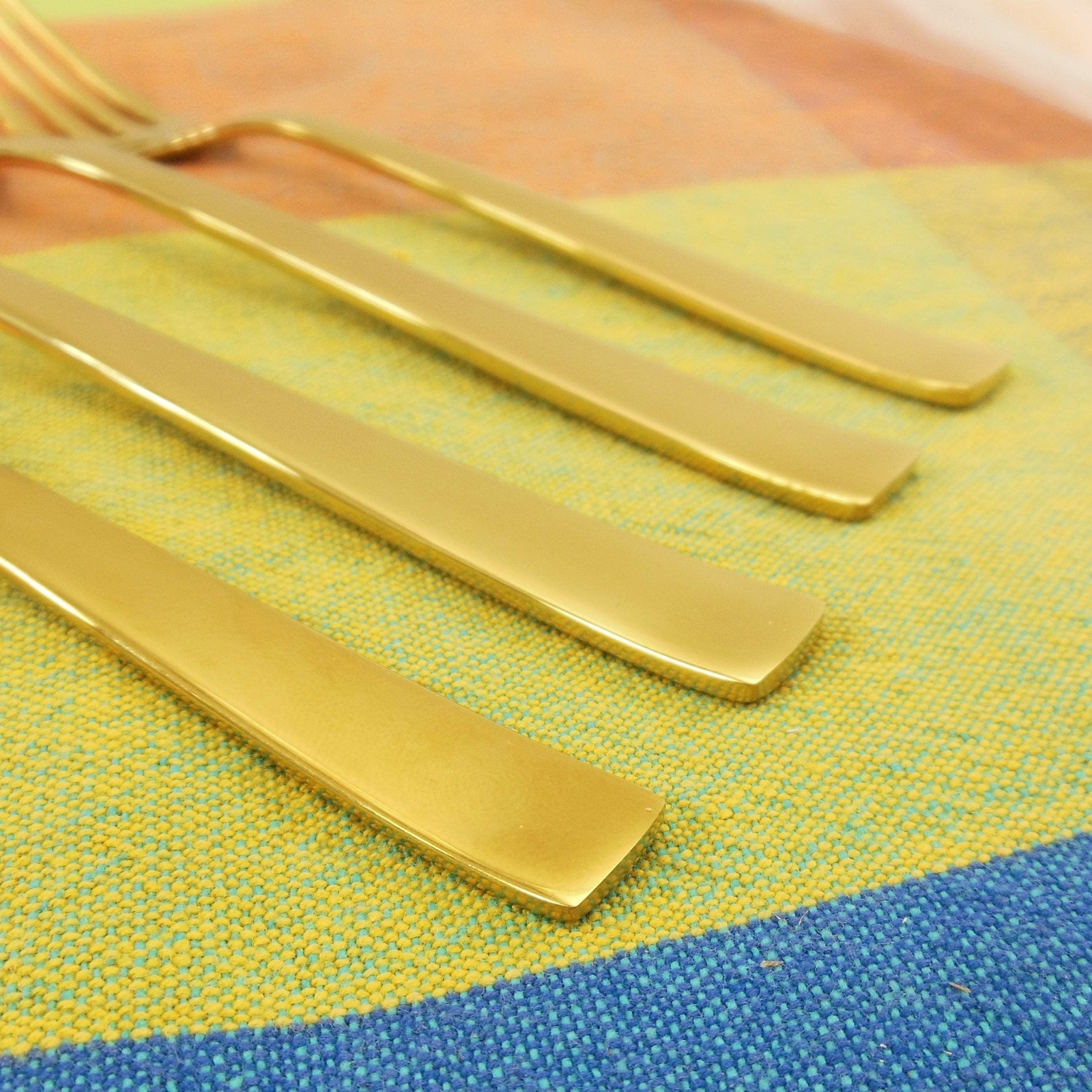 Cambridge Silversmiths Beacon Gold Shiny Forks Spoons