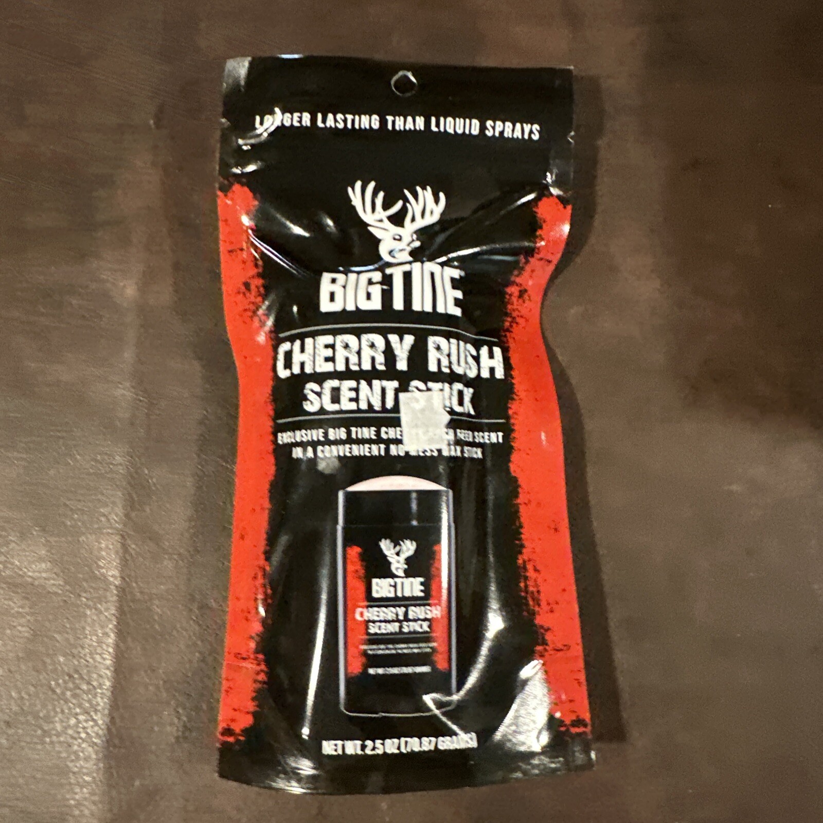 BIG TINE BT60 Cherry Rush Wax Scent Stick 2.5 oz. - Feed Scent for Deer Hunting