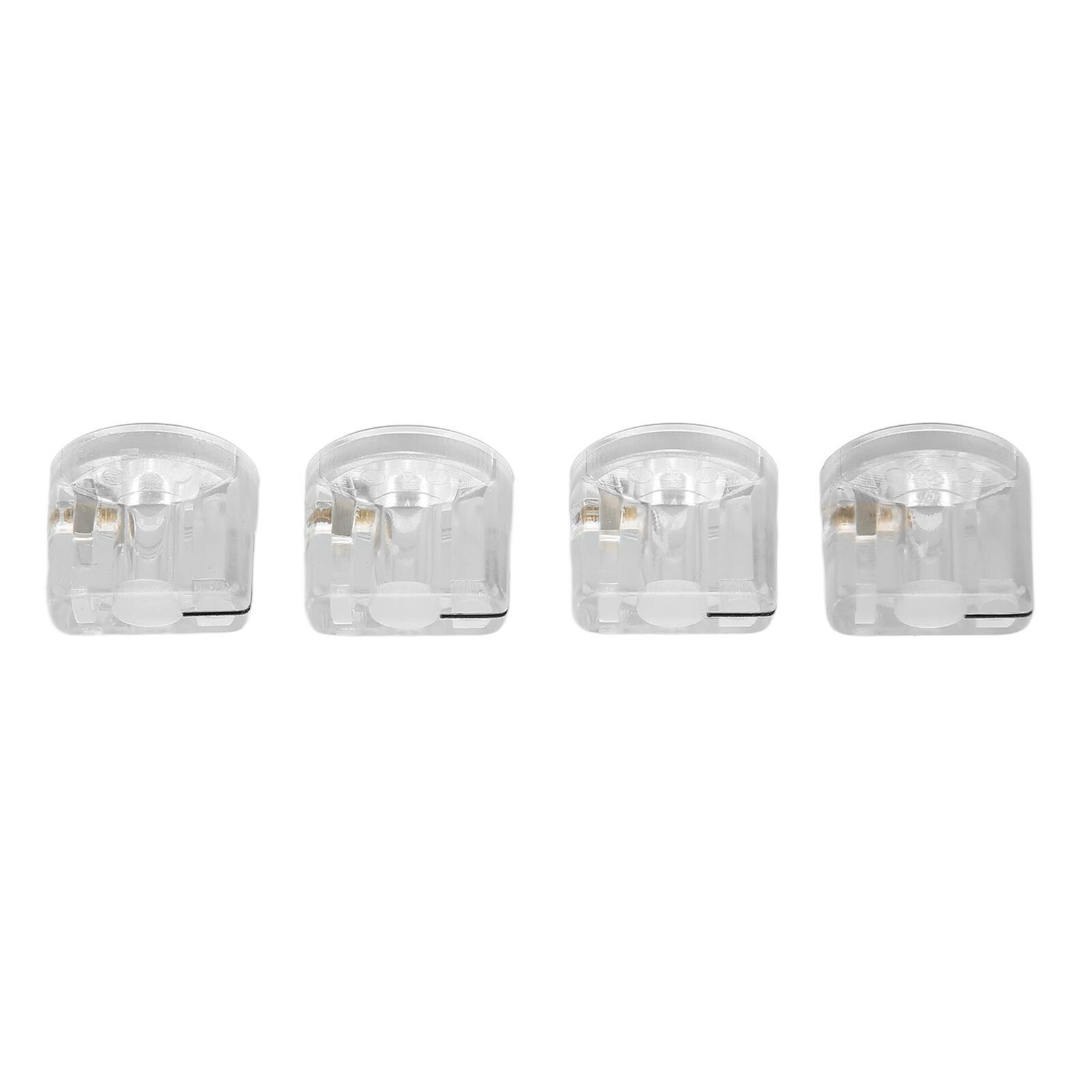 4Pcs Effect Pedal Knob Slot Design Transparent Plastic Easy Control Instrument