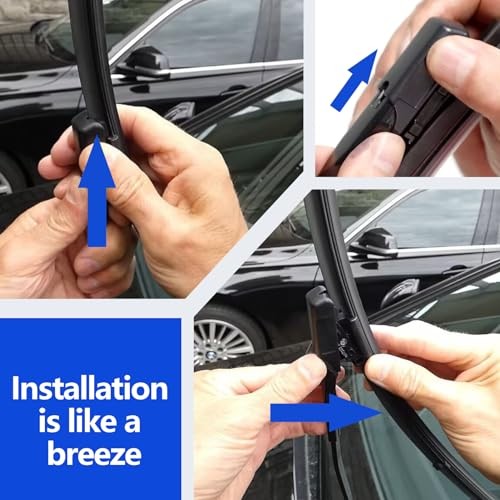 2 PCS Front Windscreen Wiper Arm Cover Cap Push Clips Compatible with Mercedes