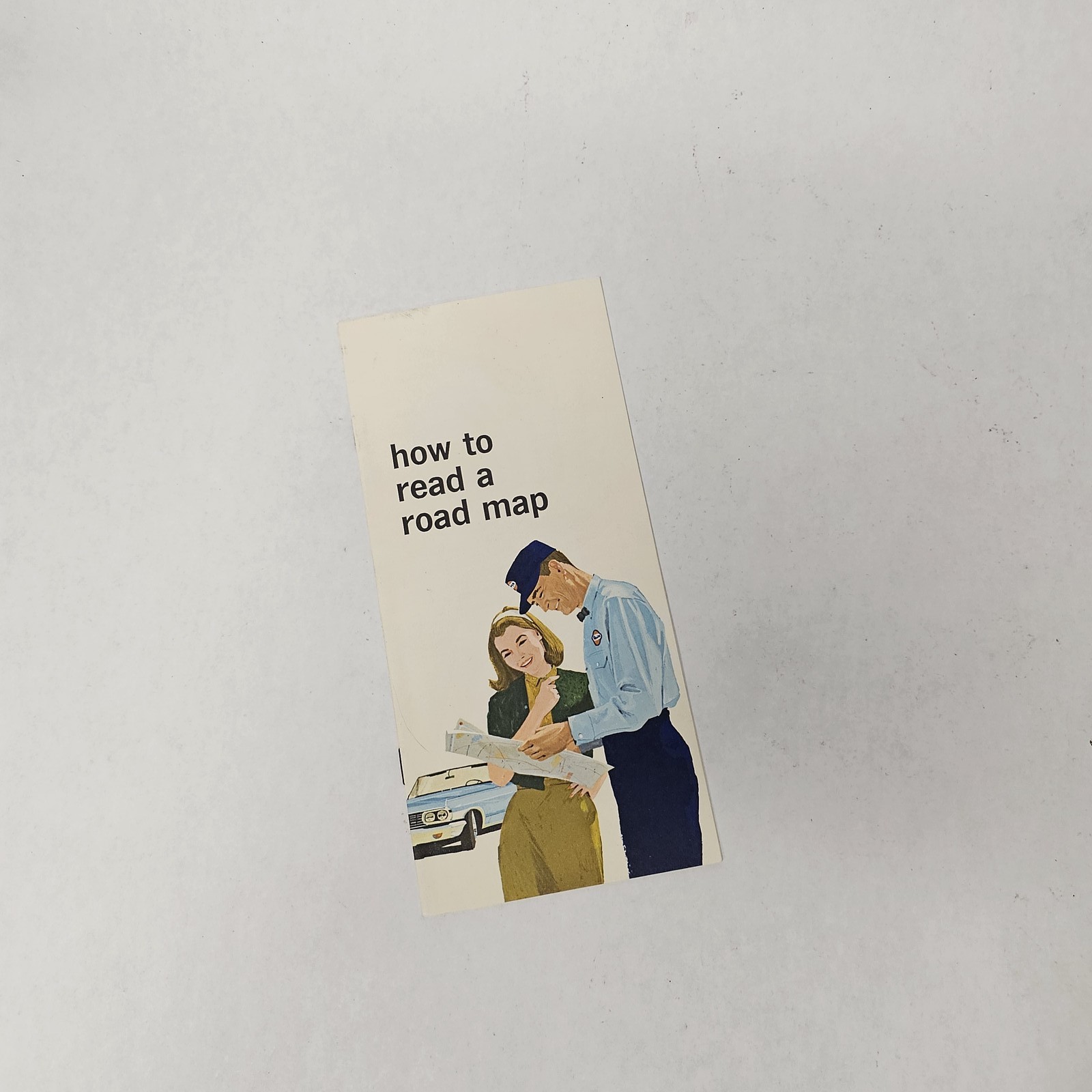 Vintage Gulf Oil 'How To Read A Road Map' Guide Brochure USA Travel North