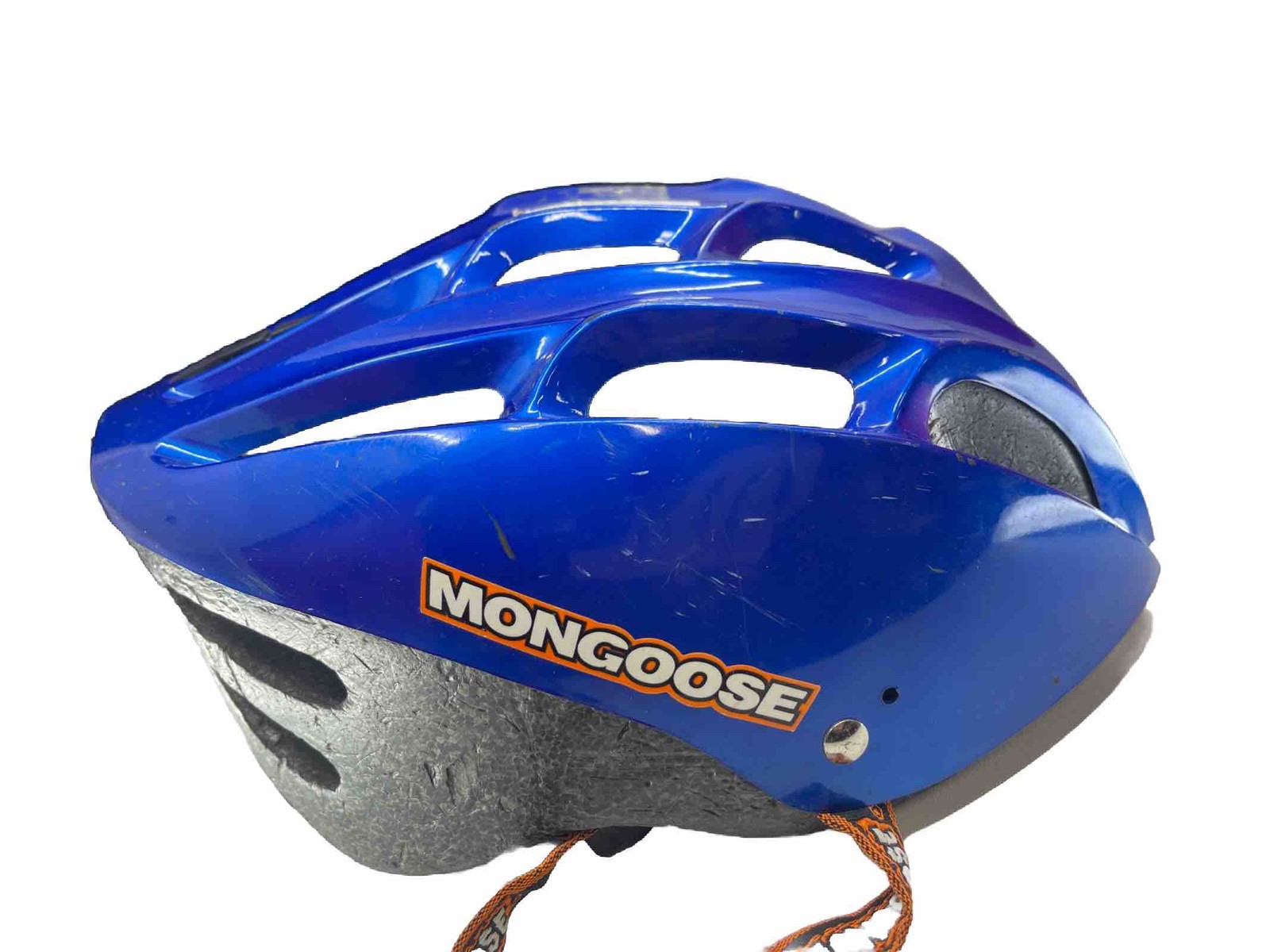 Mongoose Bicycle Helmet Unisex Adjustable Straps Blue USED Vintage