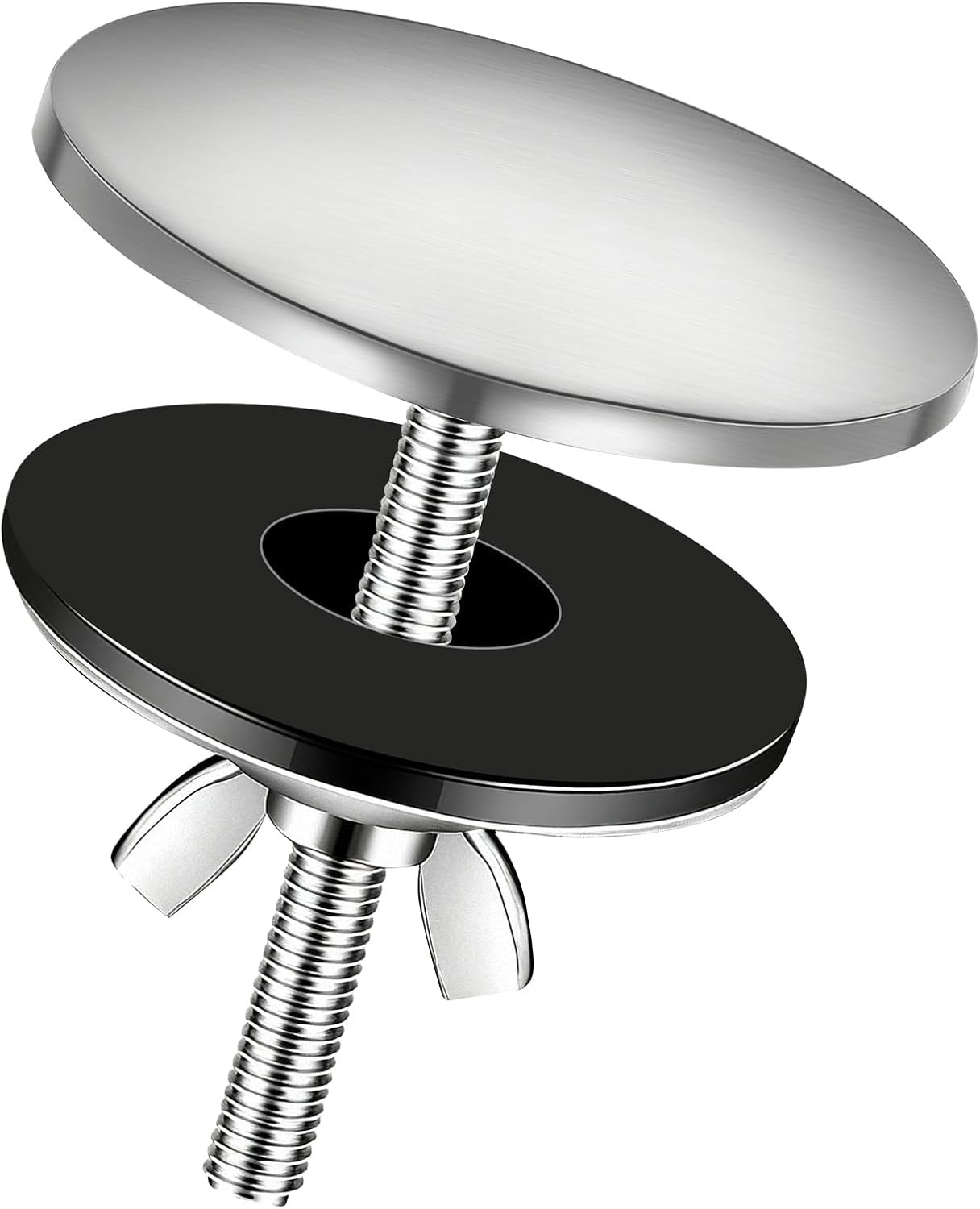 2-Inch Sink Hole Cover,Sink Plug Cove,Stainless Steel Screw On Faucet Deck Plate