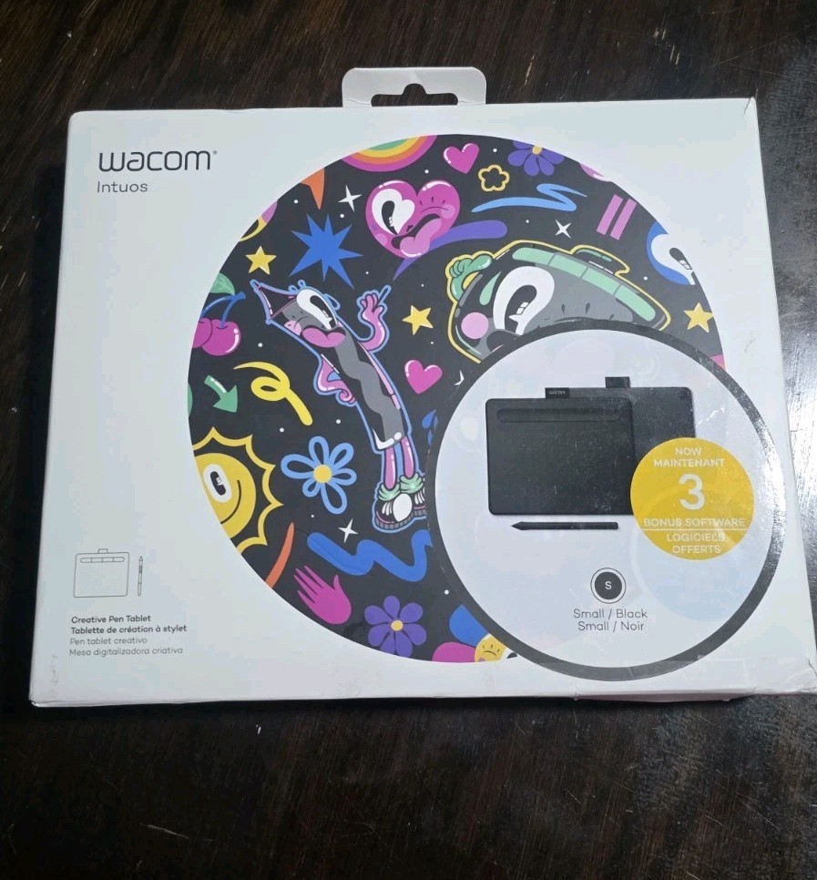 Wacom Intuos Digital Drawing Tablet with Pen - Black