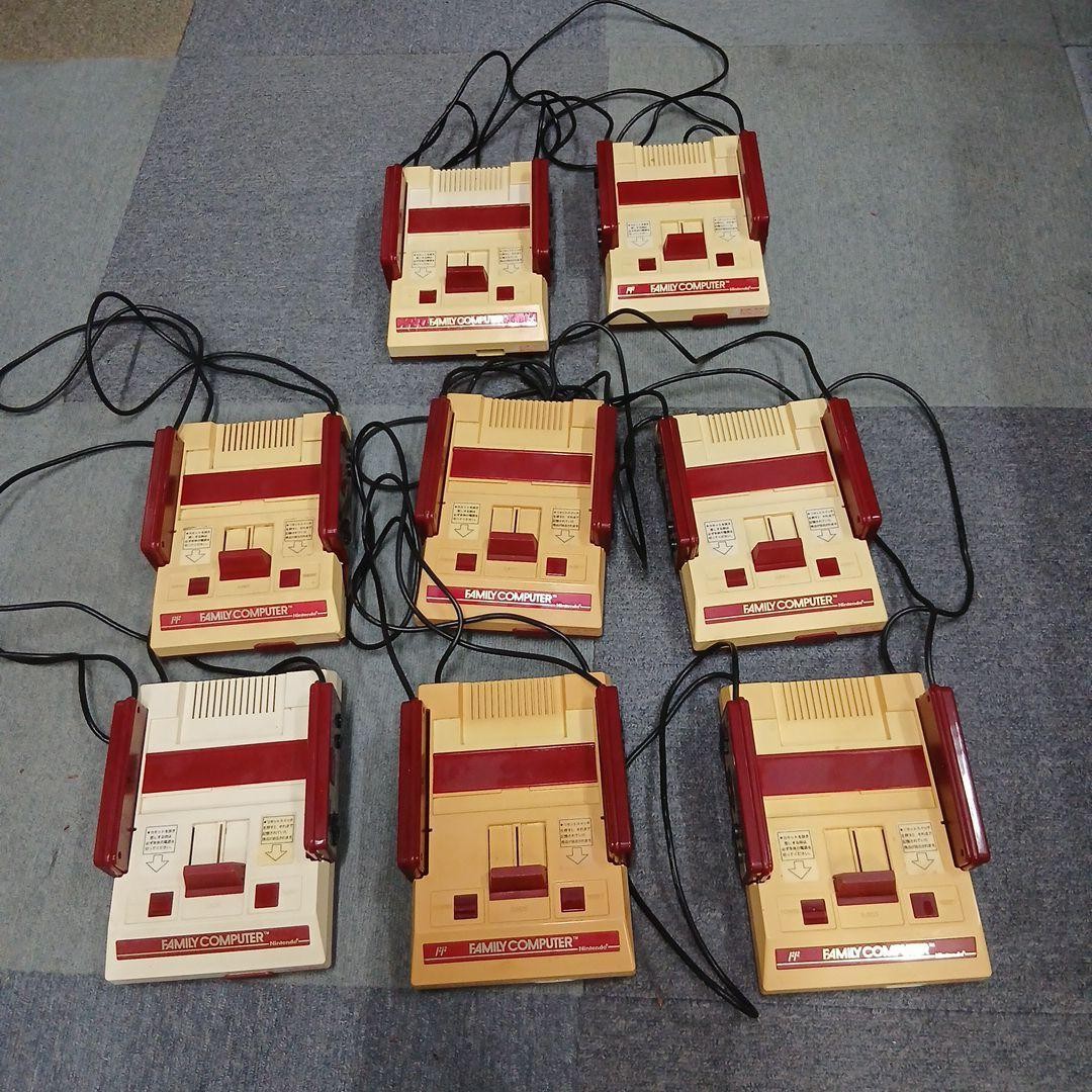 Famicom Console Lot of 8 Junk For Parts Untested FC Family Computer NES