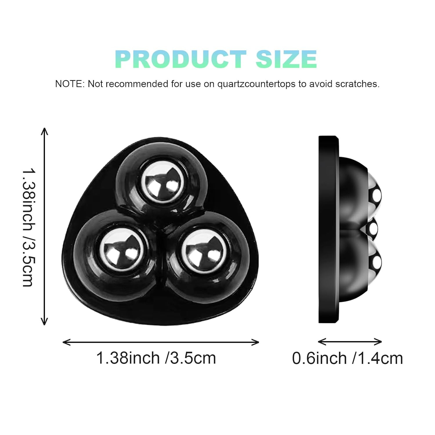 Appliance Casters - Furniture Sliders & Appliance Rollers for Kitchen, Coffee Ma