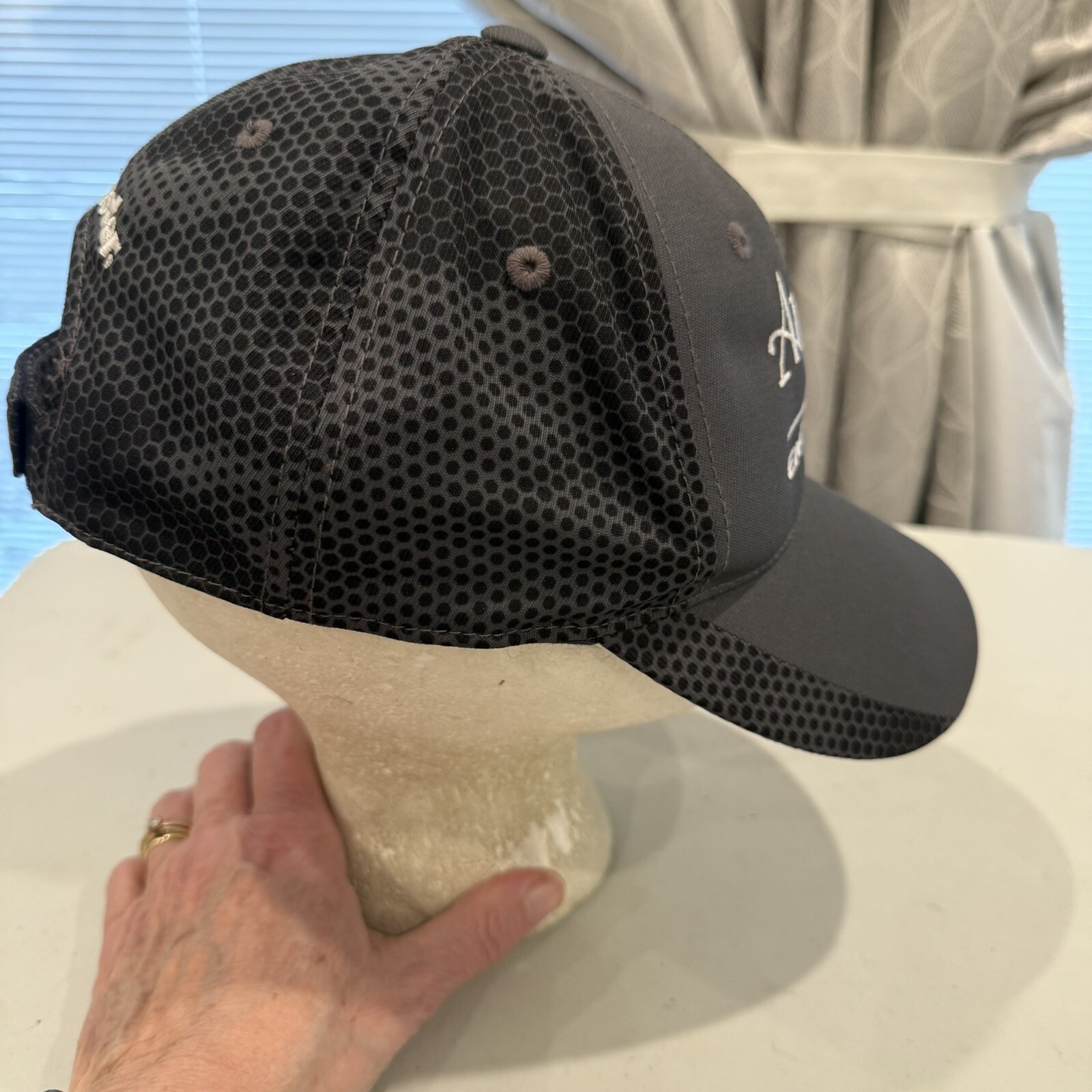 Sport-Tekk-Left Masters AMARR Gray Black Hat Cap Polyester EUC