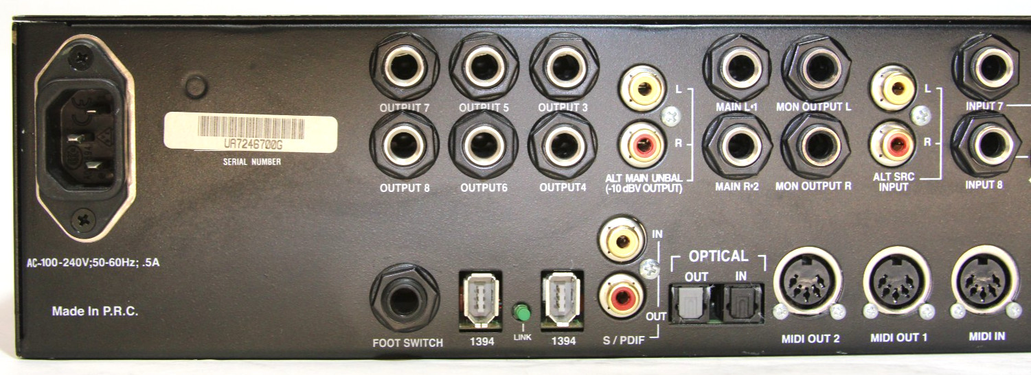 Digidesign Digi 002 Rack Firewire Audio Midi Digital Recording Interface MX002RK