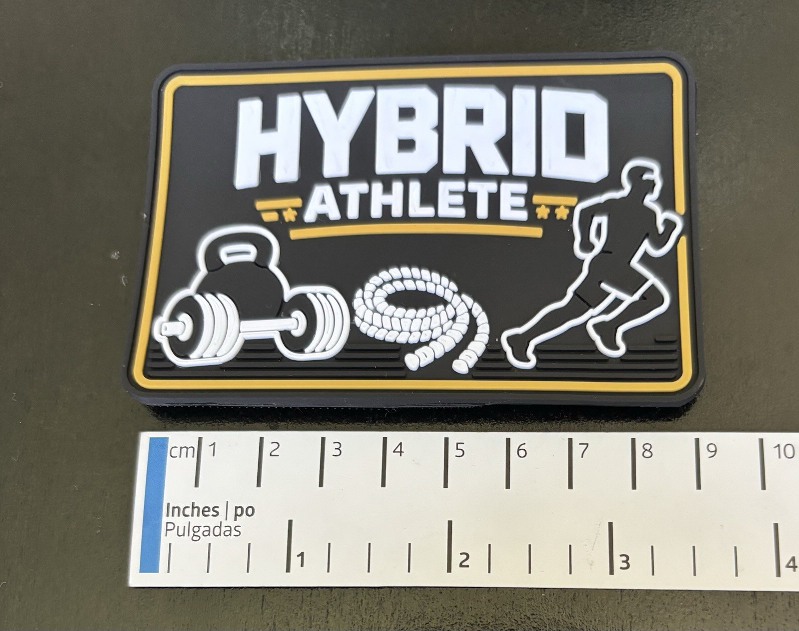Hybrid Athlete Patch Hook - Male Black/Yellow