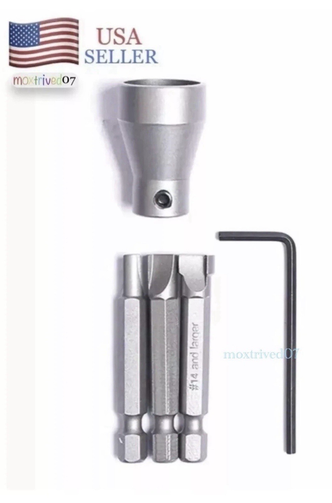 One Way Screw Installer Driver / Remover Extractor 5 Piece Set