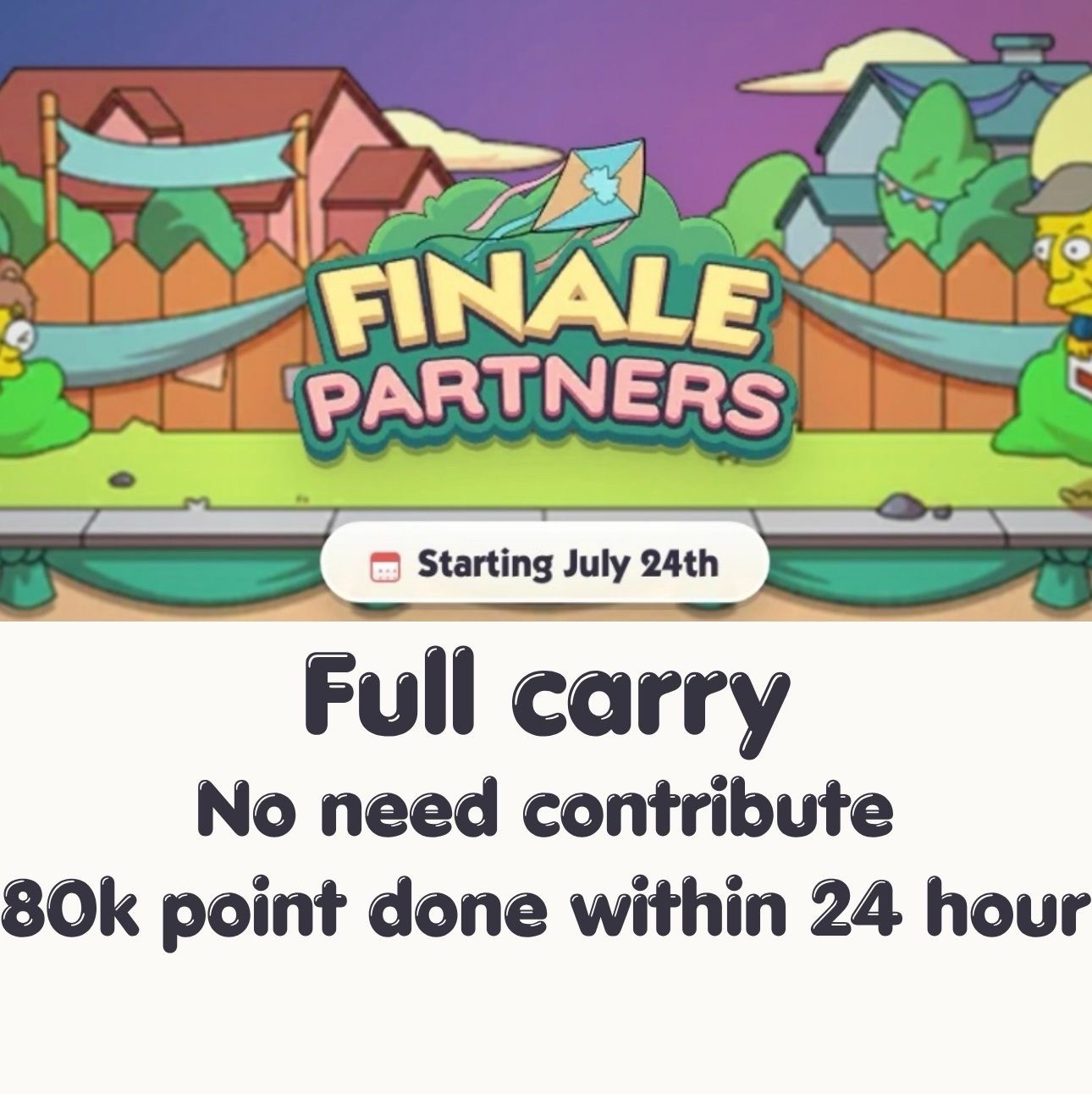 Partners Monopoly_GO - Full Carry 80k points - Cheap and fast - x1 slot