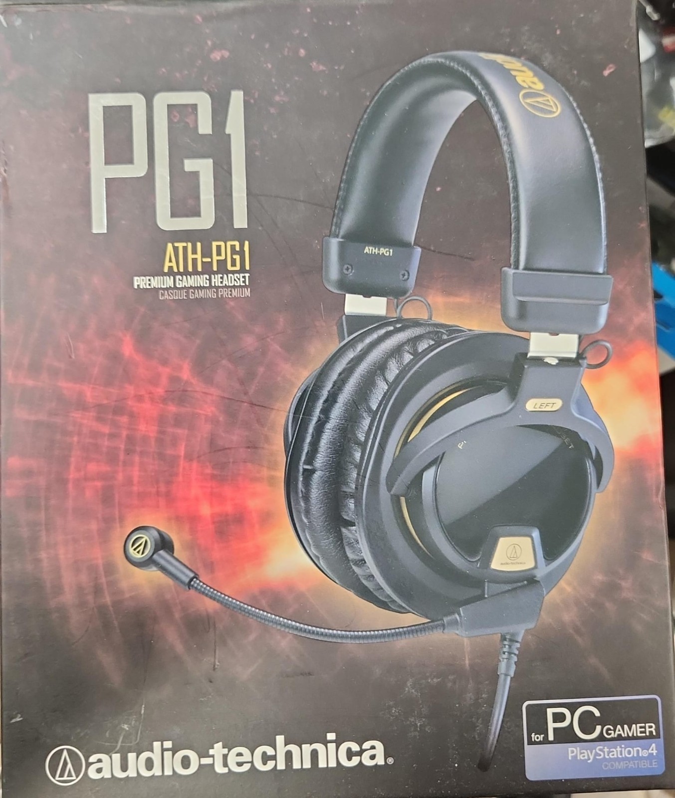 Audio-Technica ATH-PG1 Premium Gaming Headset Blk Playstation 4 Open box