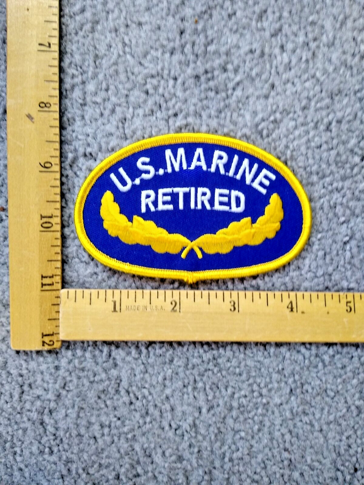 1  MILITARY U.S. MARINE RETIRED IRON ON PATCH FREE SHIPPING