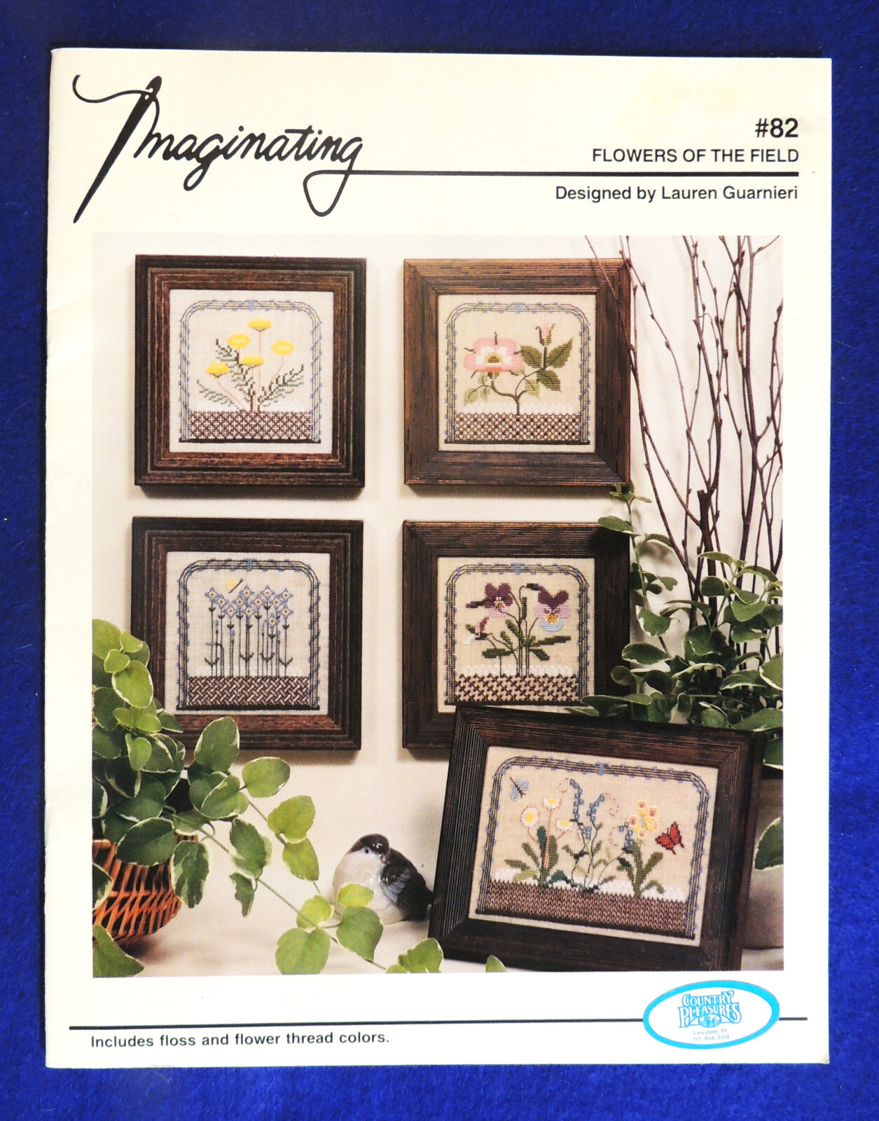 Flowers of the Field Lauren Guarnieri Imaginating #82 Cross Stitch Charts 1991