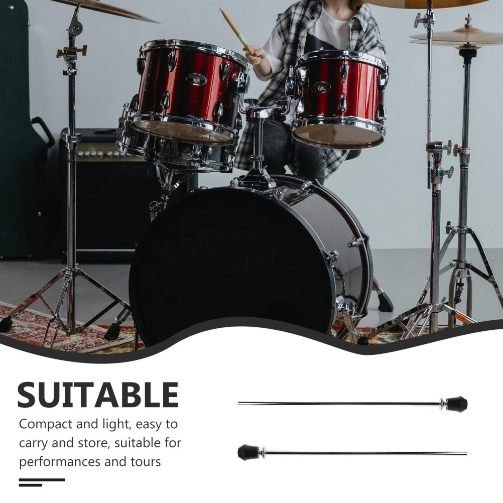 2Pcs Versatile Aluminum Drum Leg Bracket for Floor Drum Silver Durable