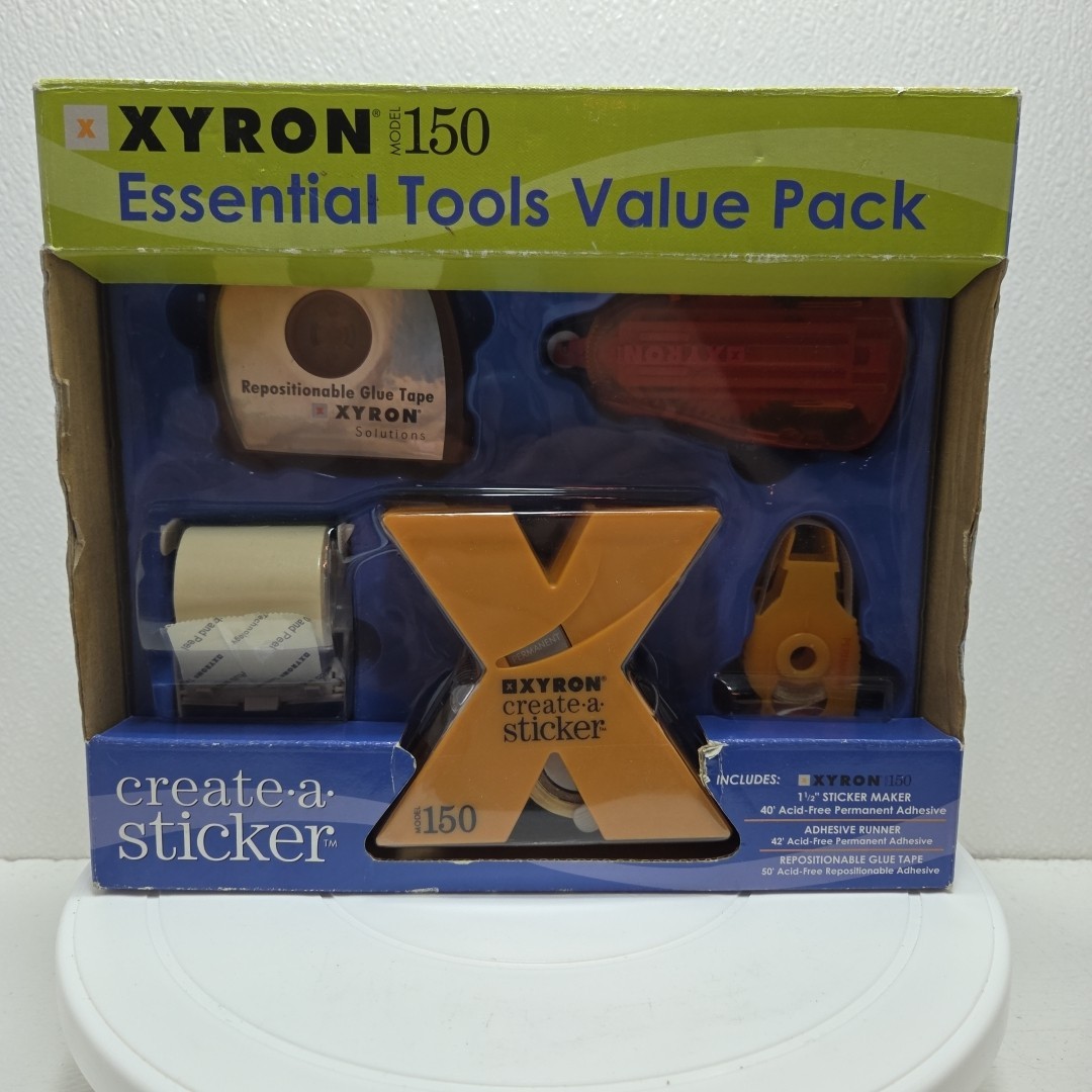 NEW XYRON 150 CREATE A STICKER Essential Tools Value Pack Adhesive Glue Tape