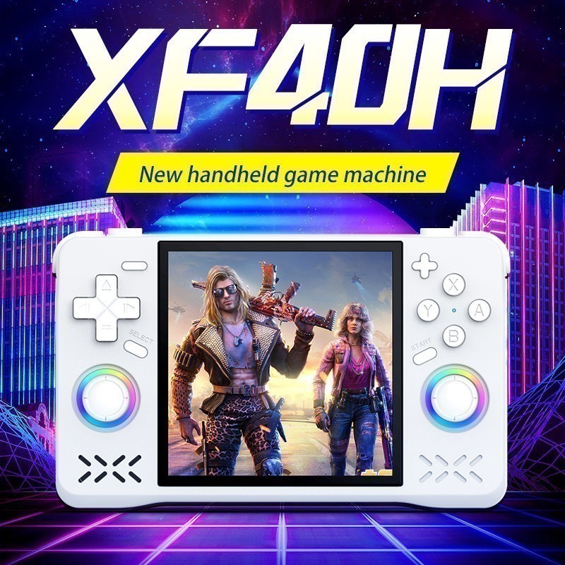 2026 New Upgraded XF40H Retro Handheld Game Console, 64GB-128GB Mini Video Game