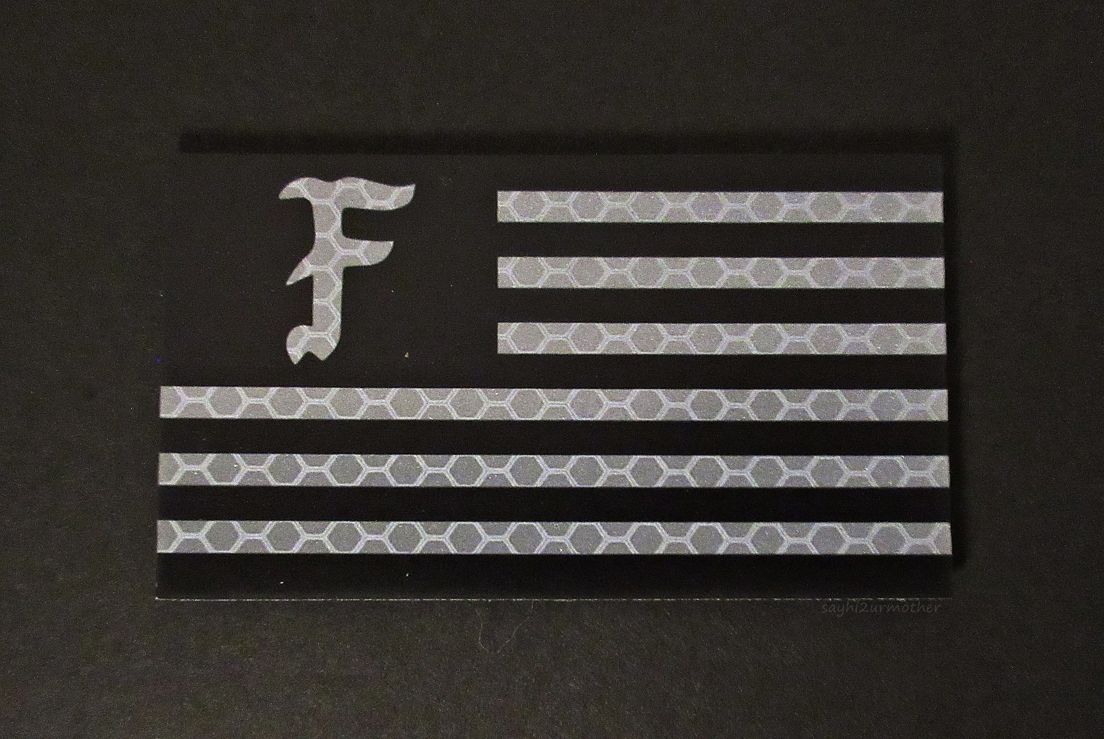 AUTHENTIC FORWARD OBSERVATIONS GROUP FOG IR AMERICAN FLAG PATCH USA BLACK