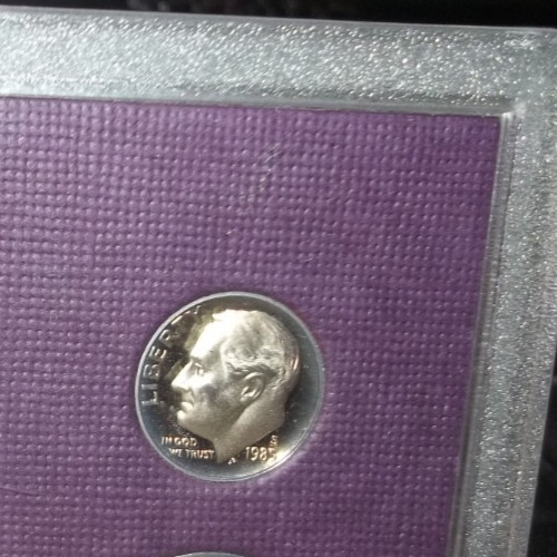 1985 S CLAD Proof Roosevelt Dime US Mint FROM PROOF SET