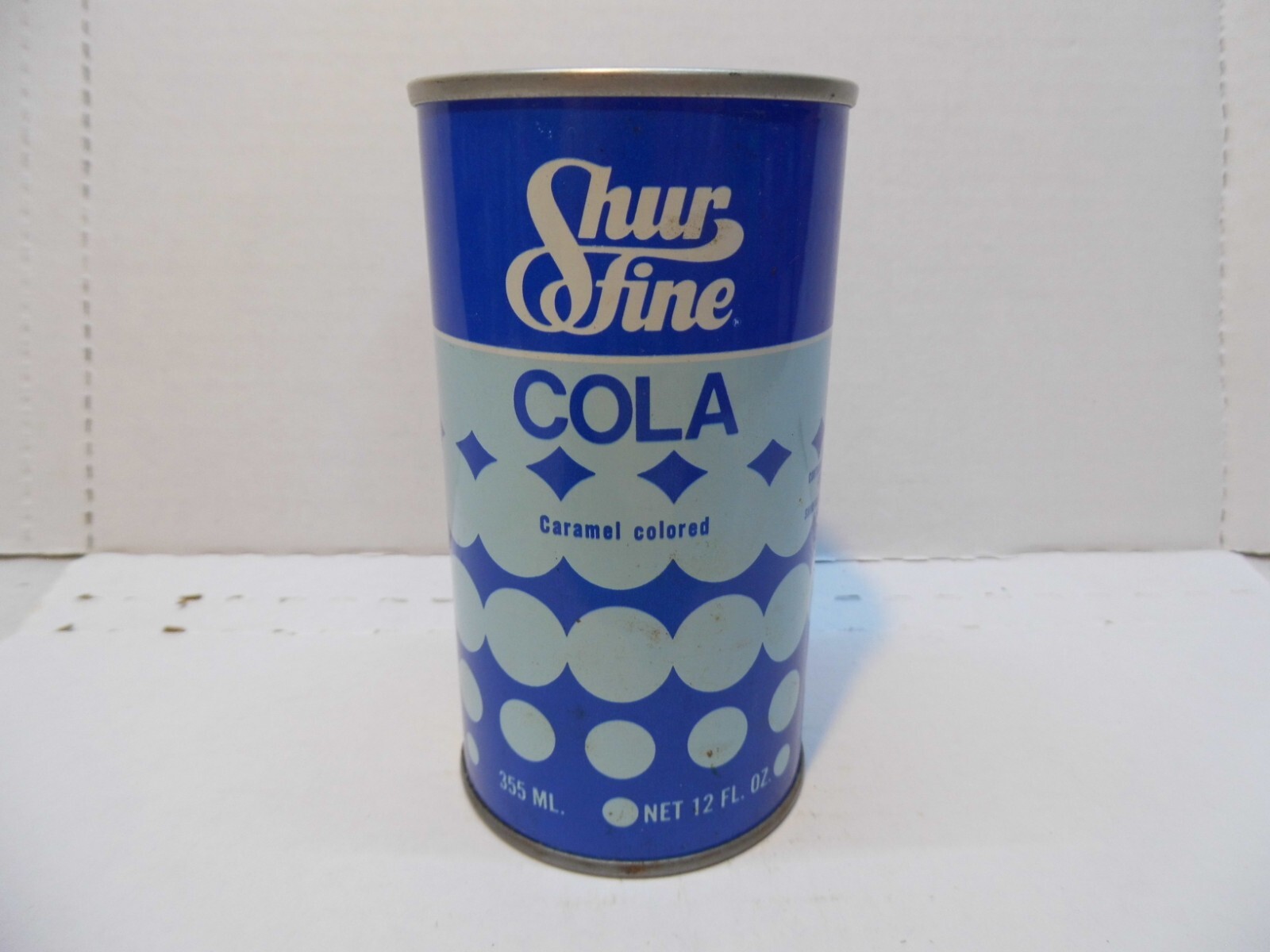 SHUR FINE COLA SODA CAN~SHURFINE CENTRAL CORP., NORTHLAKE, ILL.