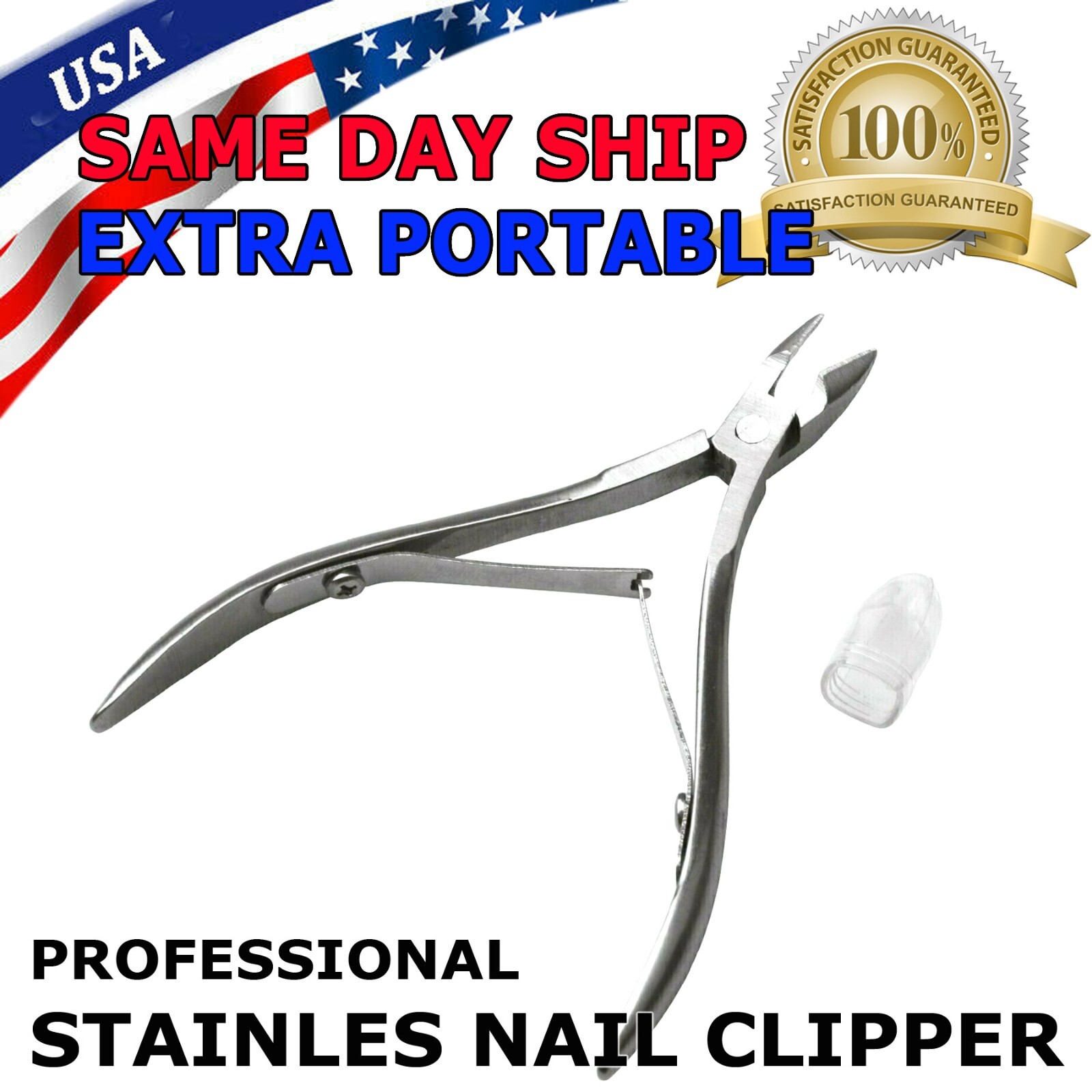 Heavy Duty Extra Large Toe Nail Clipper For Thick Hard Nails Cutter Stainless US