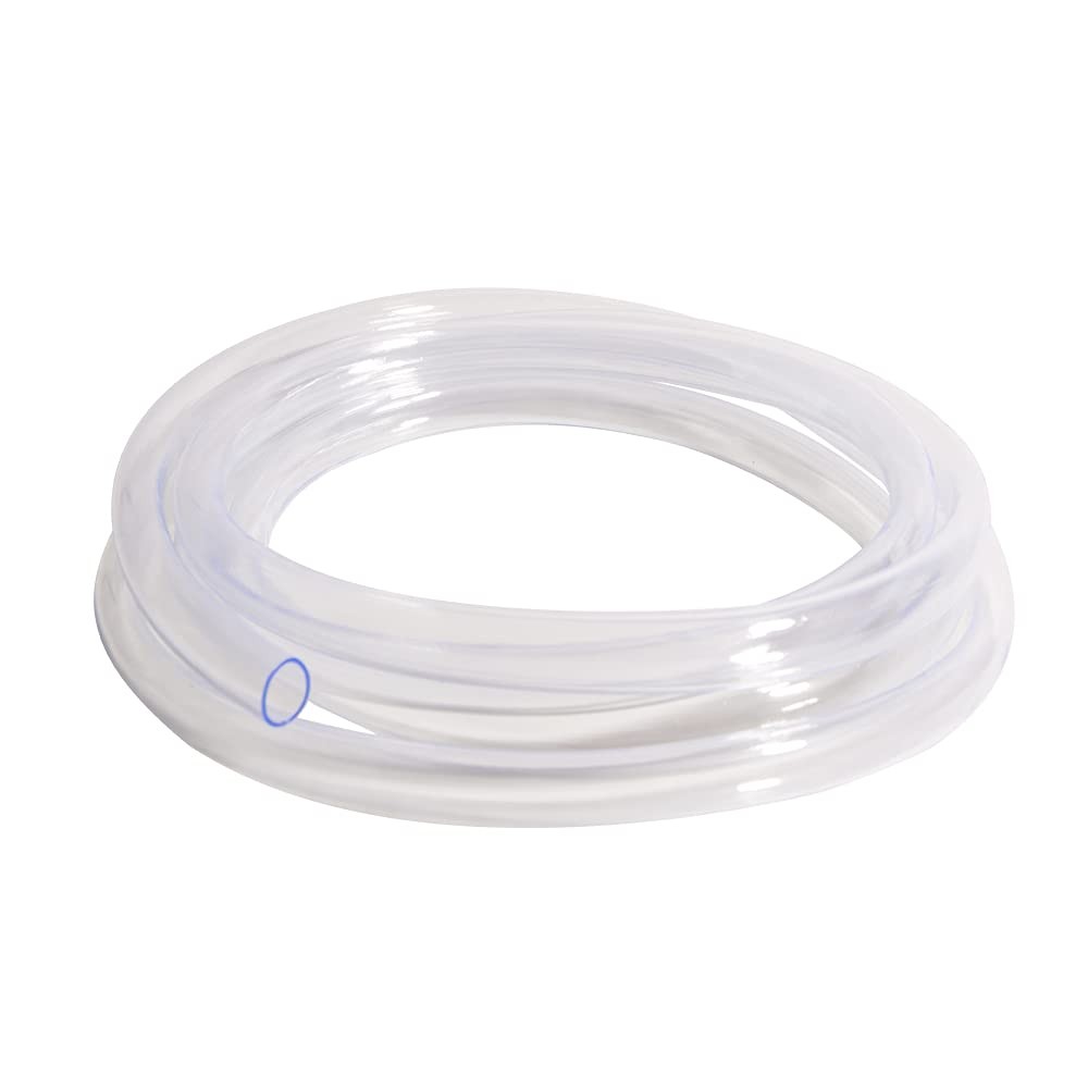 5/8 ID x 13/16 OD Clear PVC Vinyl Tubing Plastic Flexible Hose 9.84ft Cord