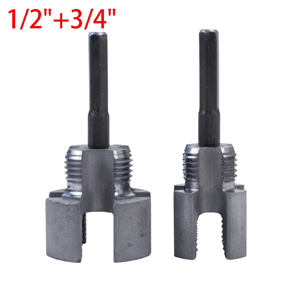 2pcs Integrated Internal & External Pipe Threading-Tool,PVC Pipe Threader Kit