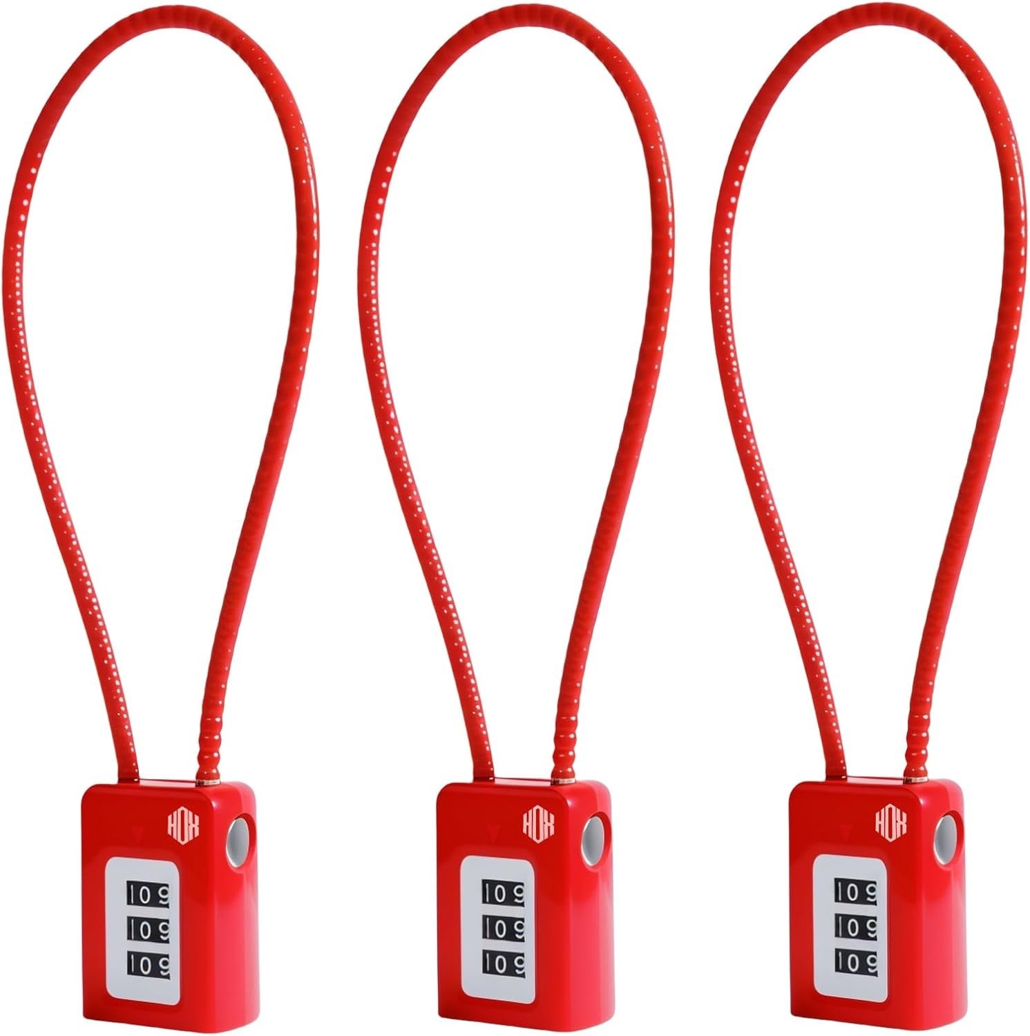 3-Digit Combination Gun Lock for Firearms, Home Safety Cable Lock