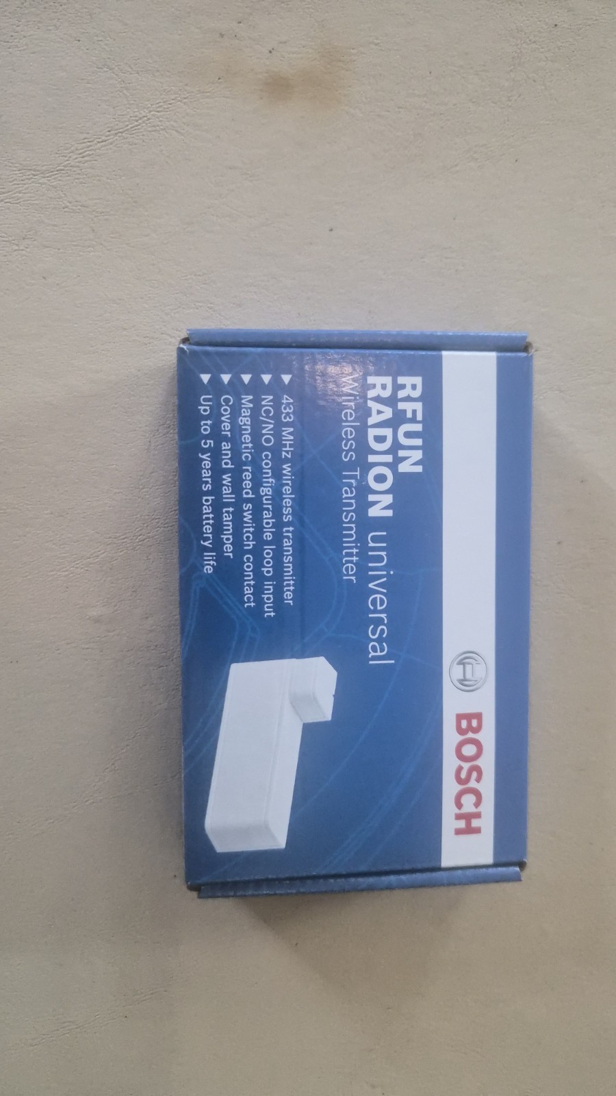 Bosch RFUN Universal Wireless Transmitter, NC/NO Loop Input, 433 MHz