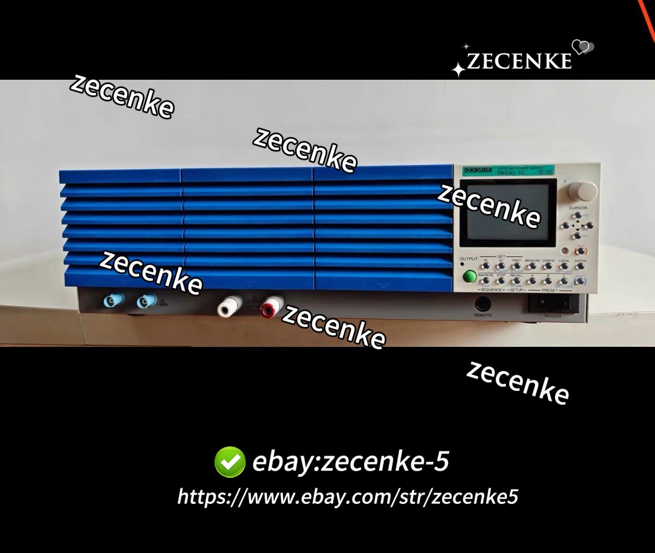 Kikusui PBZ40-10 intelligent bipolar power supply 40V, 10A