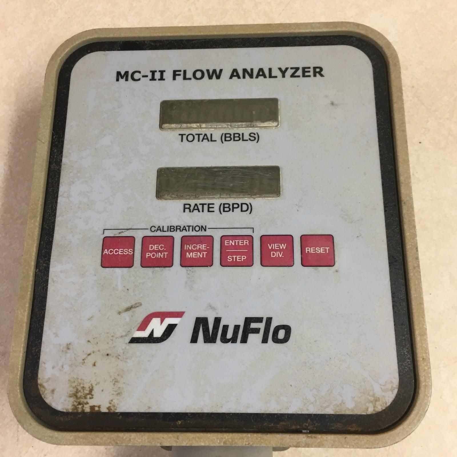 NuFlo Cameron MC-II Flow Analyzer - Scratched Display Untested - 60 Day Warranty