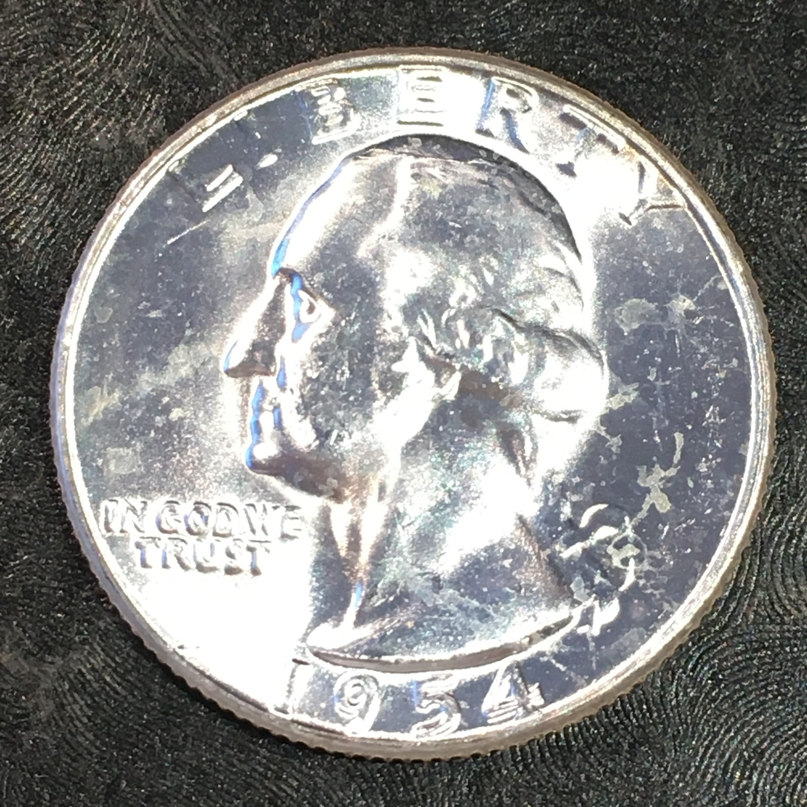 1954 Silver Washington Quarter Original Uncirculated - High Quality Scans #P582