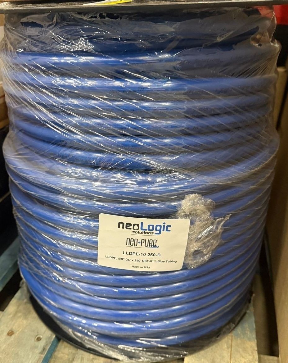 NOELOGIC Neo-Pure LLDPE, 5/8 OD x 250' nsf-61 Blue Tubing