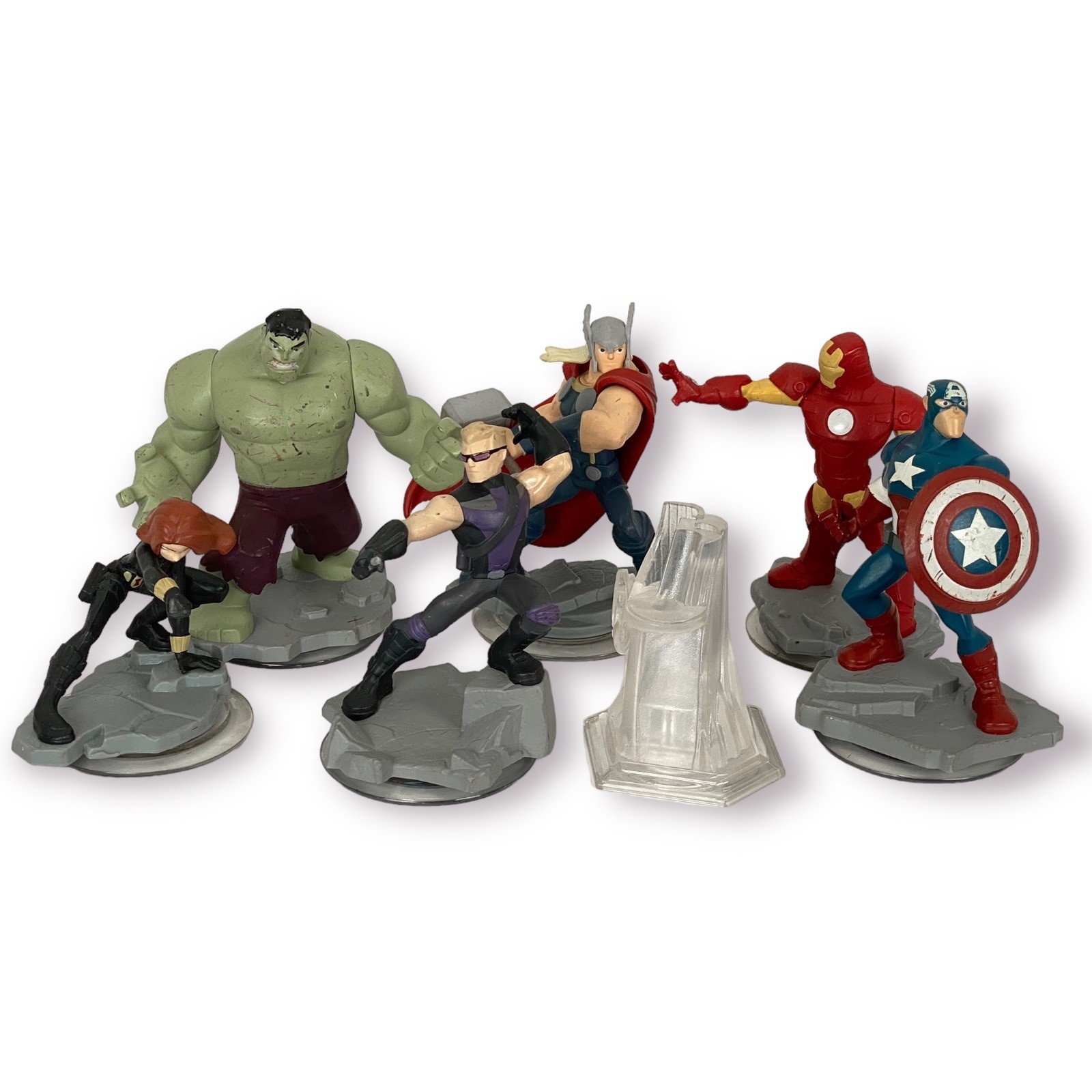 Marvel Hulk, Captain America, Iron Man, Thor Wii Infinity Lot of 7 Figures