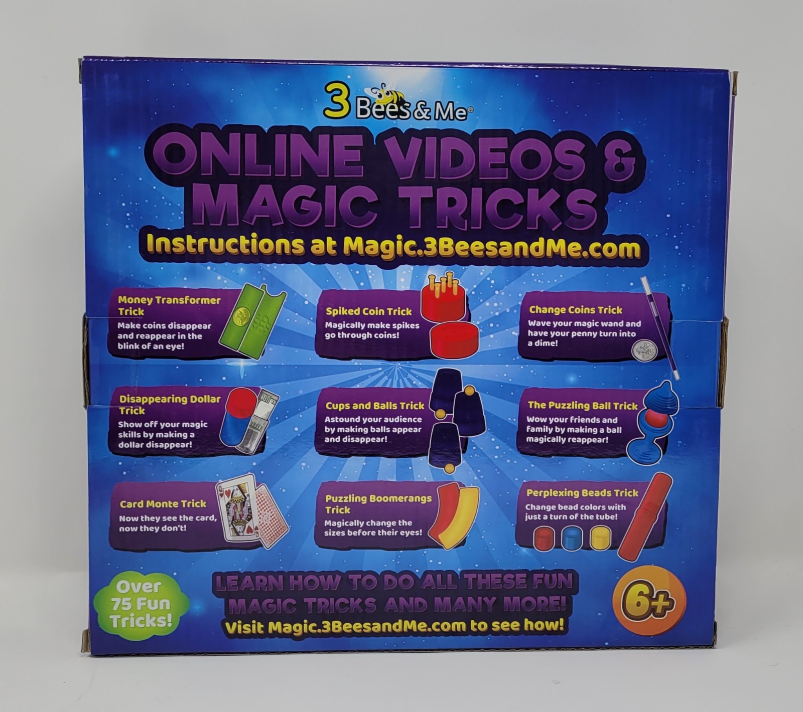 Big Box of Magic Tricks By 3 Bees & Me - Over 75 Tricks!