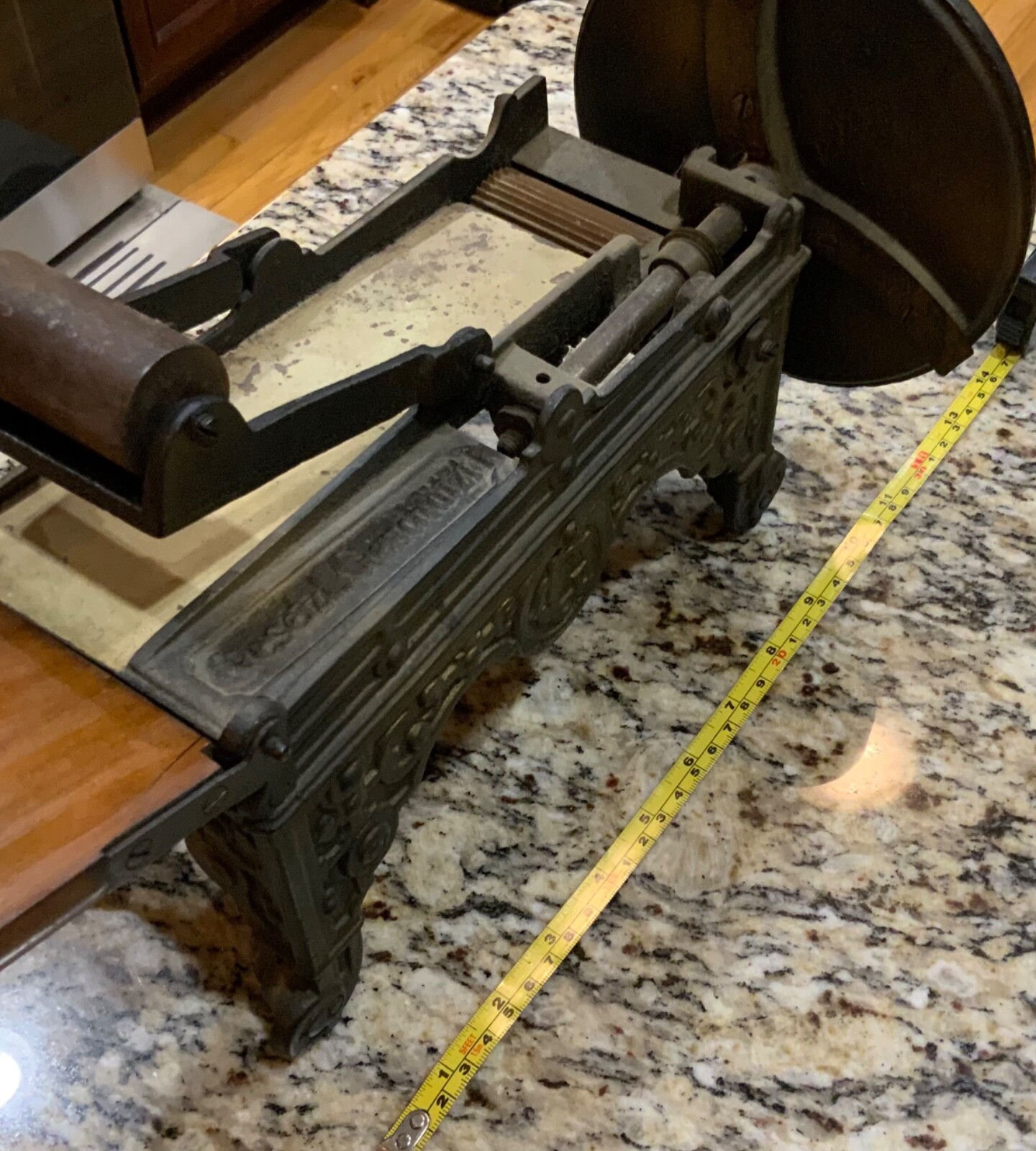 Gesetzl Geschutzt Tobacco Shredder Cutter Tool Antique Cast Iron Made in Germany