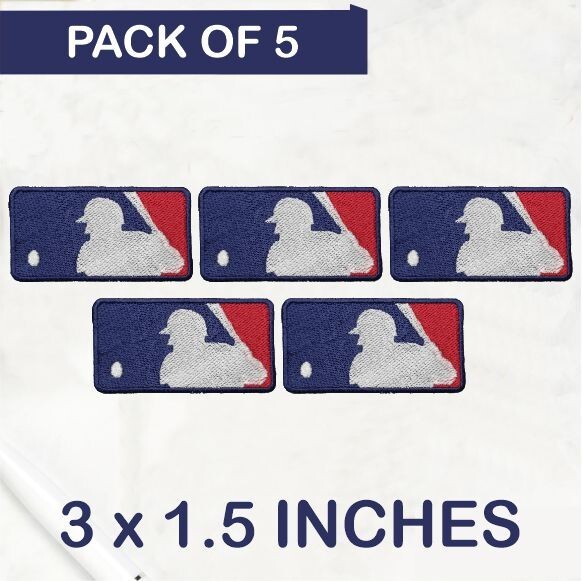 5Pcs MLB Logo Major League Baseball Iron On Patch-Sew Patch-Embroidered Patch