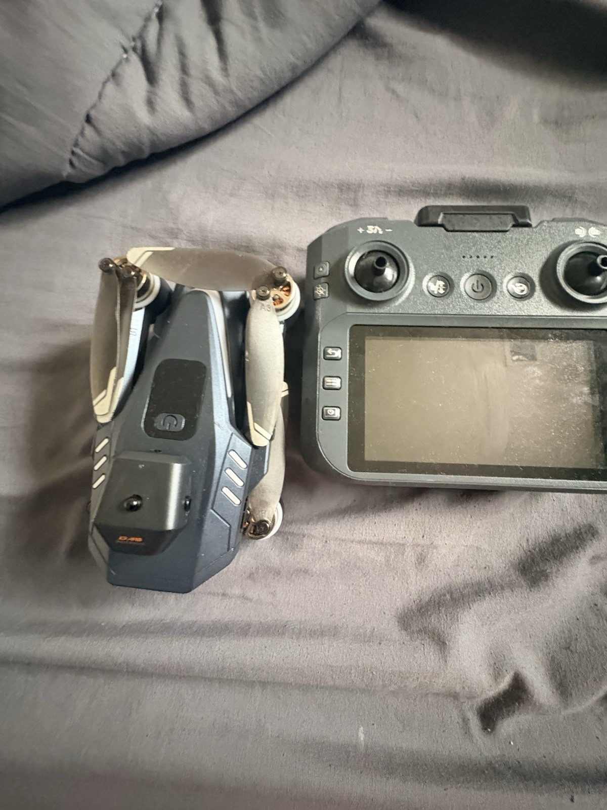 Gray Quadcopter Drone w/ Camera & Screen Remote Controller, Toy Grade RTR