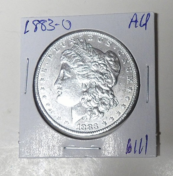 AU Detail 1883-O Morgan Silver Dollar Cleaned New Orleans Mint (62426)